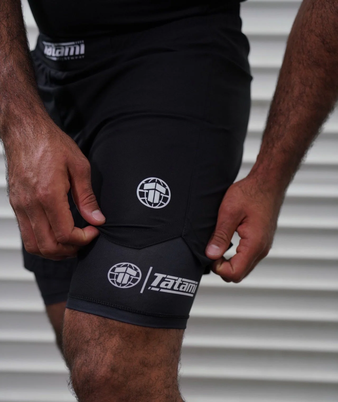 Dual layer Grappling Shorts - Black - Image 2