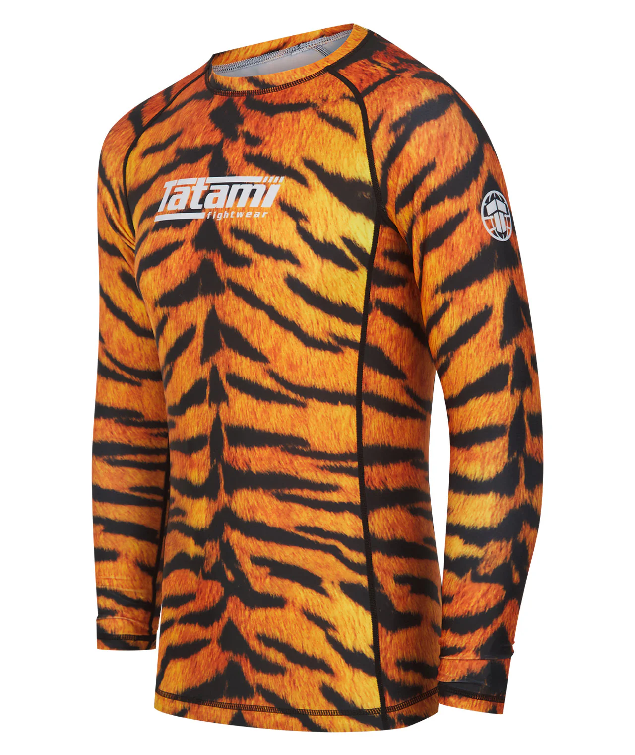 Mens Helena Long Sleeve Rash Guard - Tiger - Image 3