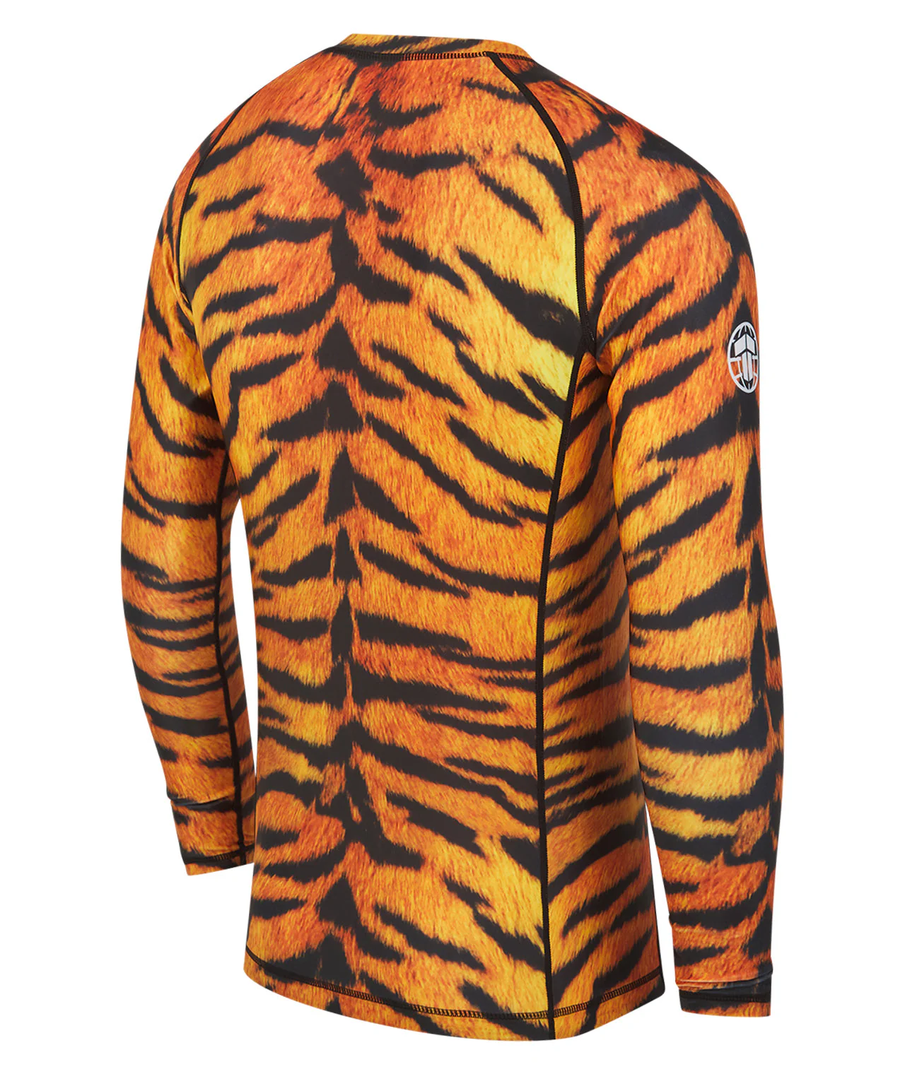 Mens Helena Long Sleeve Rash Guard - Tiger - Image 4