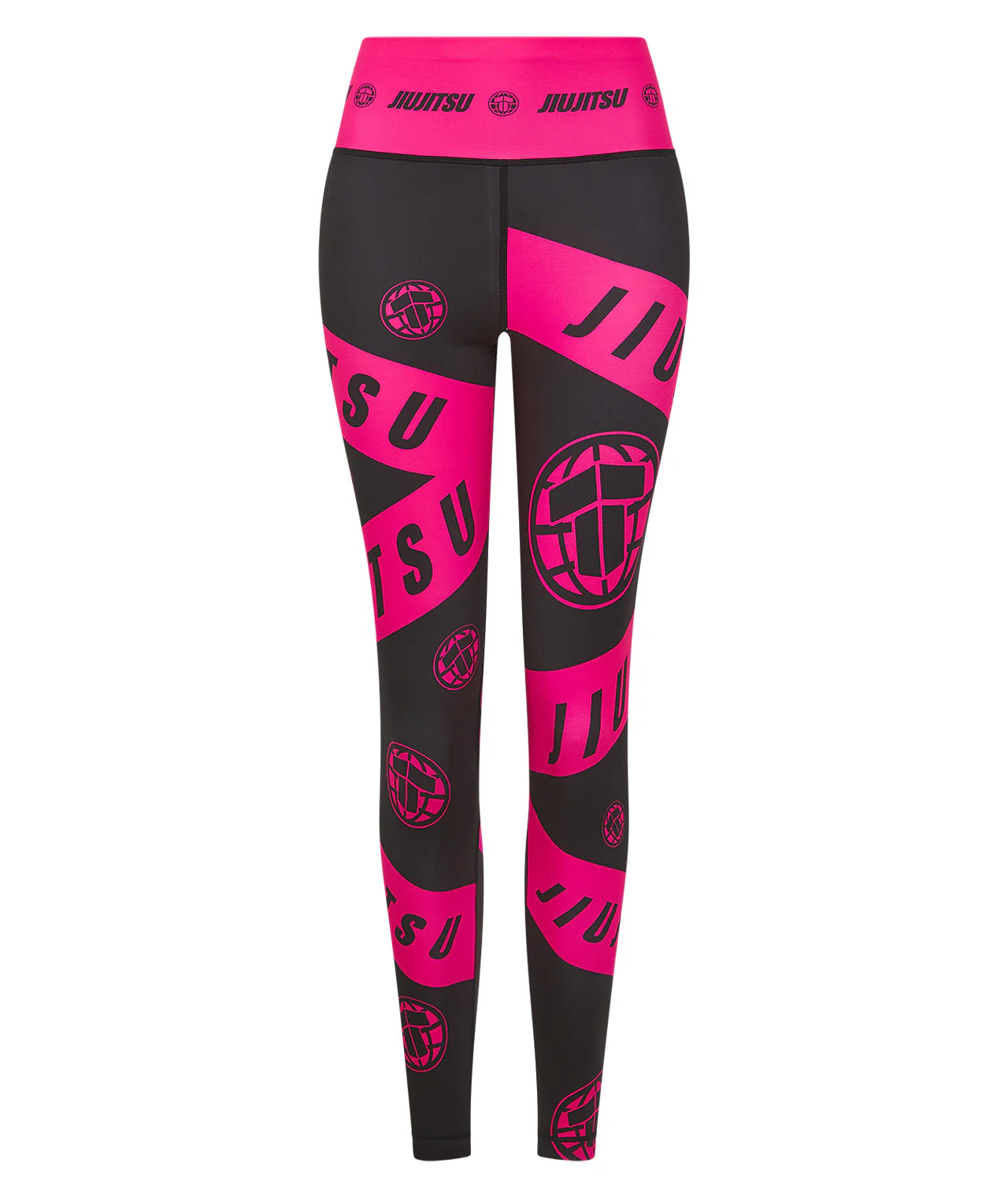 Ladies Helena Taped Leggings - Black & Pink - Image 3