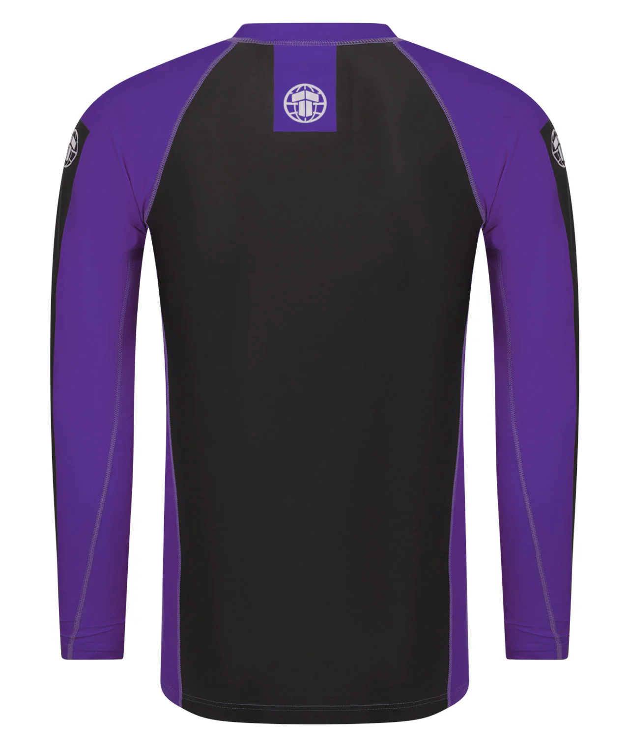 IBJJF Ranked Long Sleeve Rash Guard - Purple - Image 3