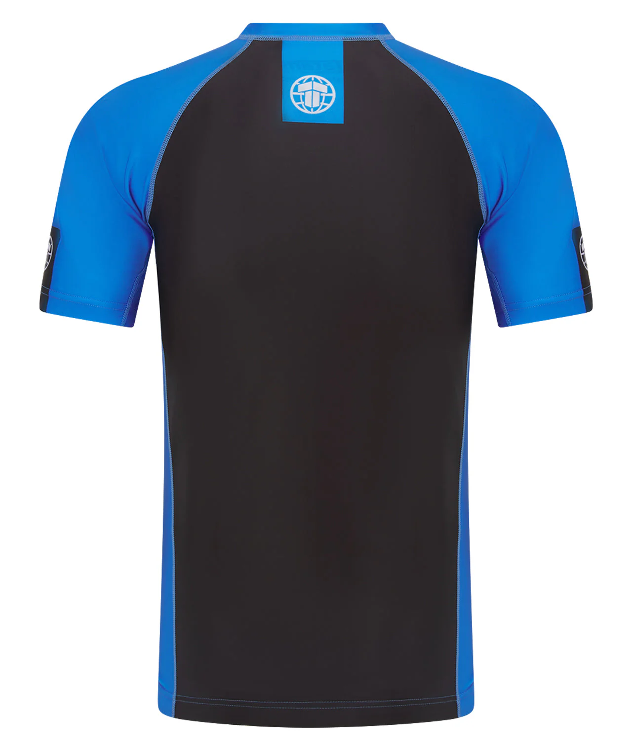 IBJJF Ranked Short Sleeve Rash Guard - Blue - Image 3