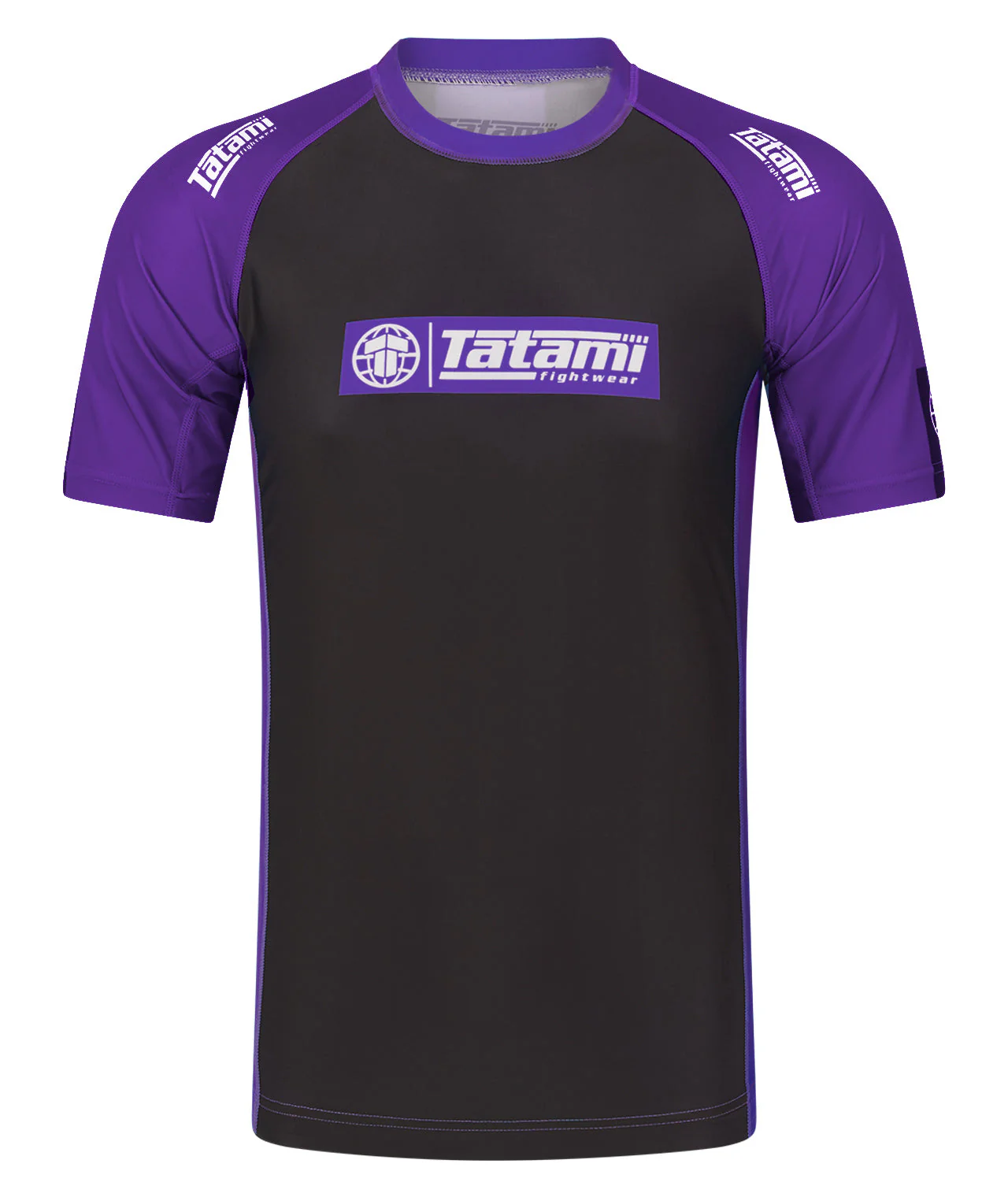 IBJJF Ranked Short Sleeve Rash Guard - Purple