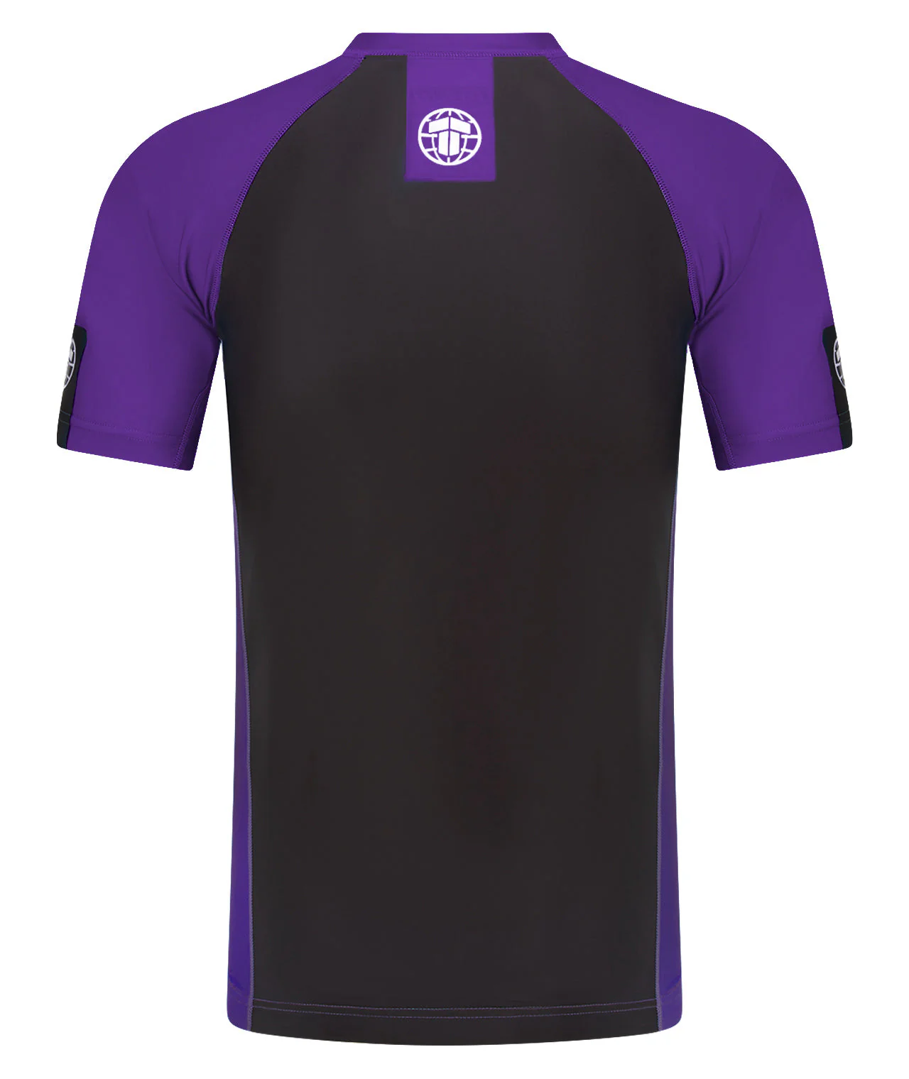 IBJJF Ranked Short Sleeve Rash Guard - Purple - Image 3