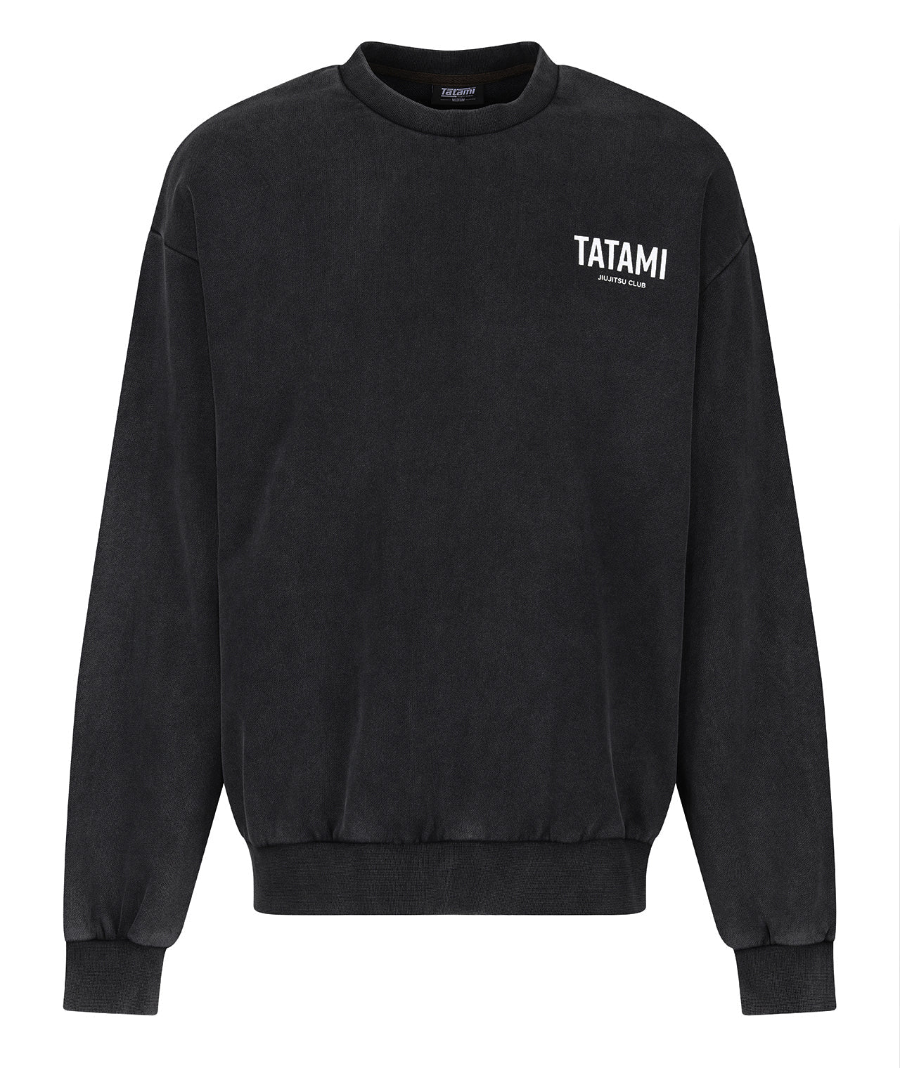 JJ Club Oversized Stonewashed Cotton Sweatshirt - Grey