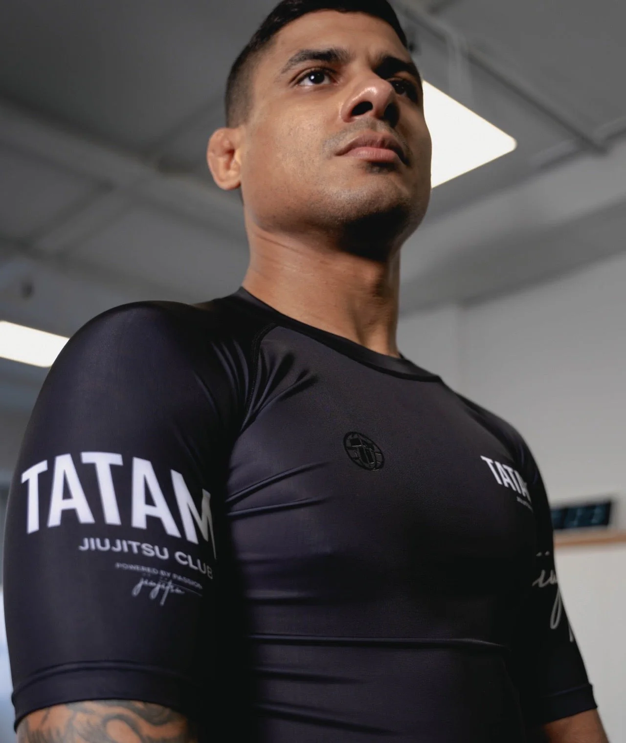 JJ Club Short Sleeve Rash Guard - Black - Image 6