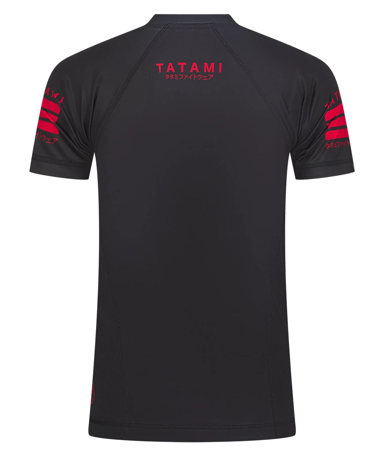 Katakana V2 Short Sleeve Rash Guard - Black - Image 2
