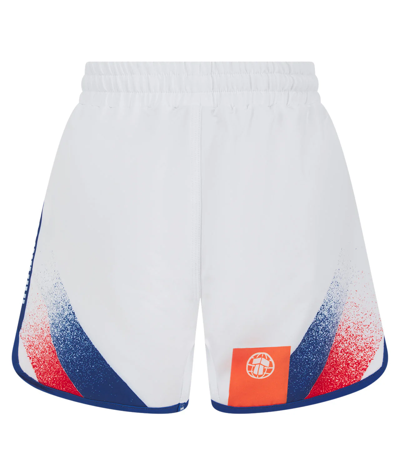 Kids Abstract Shorts - White & Navy - Image 2