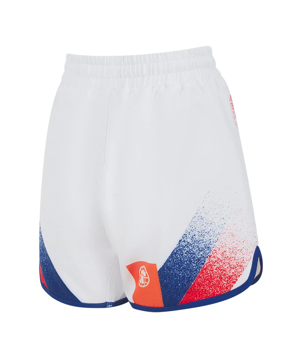 Kids Abstract Shorts - White & Navy - Image 4