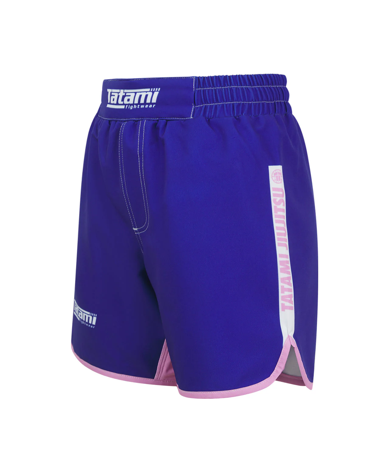 Kids Contrast Grappling Shorts - Navy & Pink - Image 2