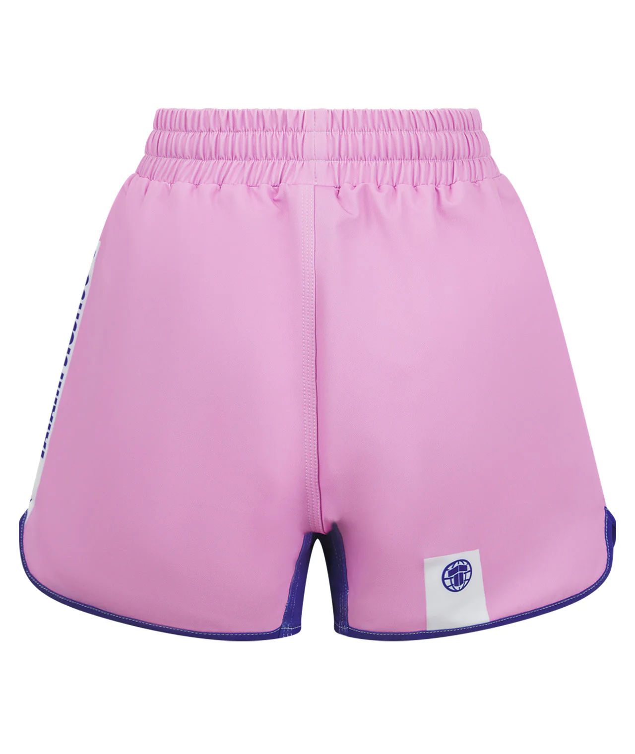 Kids Contrast Grappling Shorts - Pink & Navy - Image 3