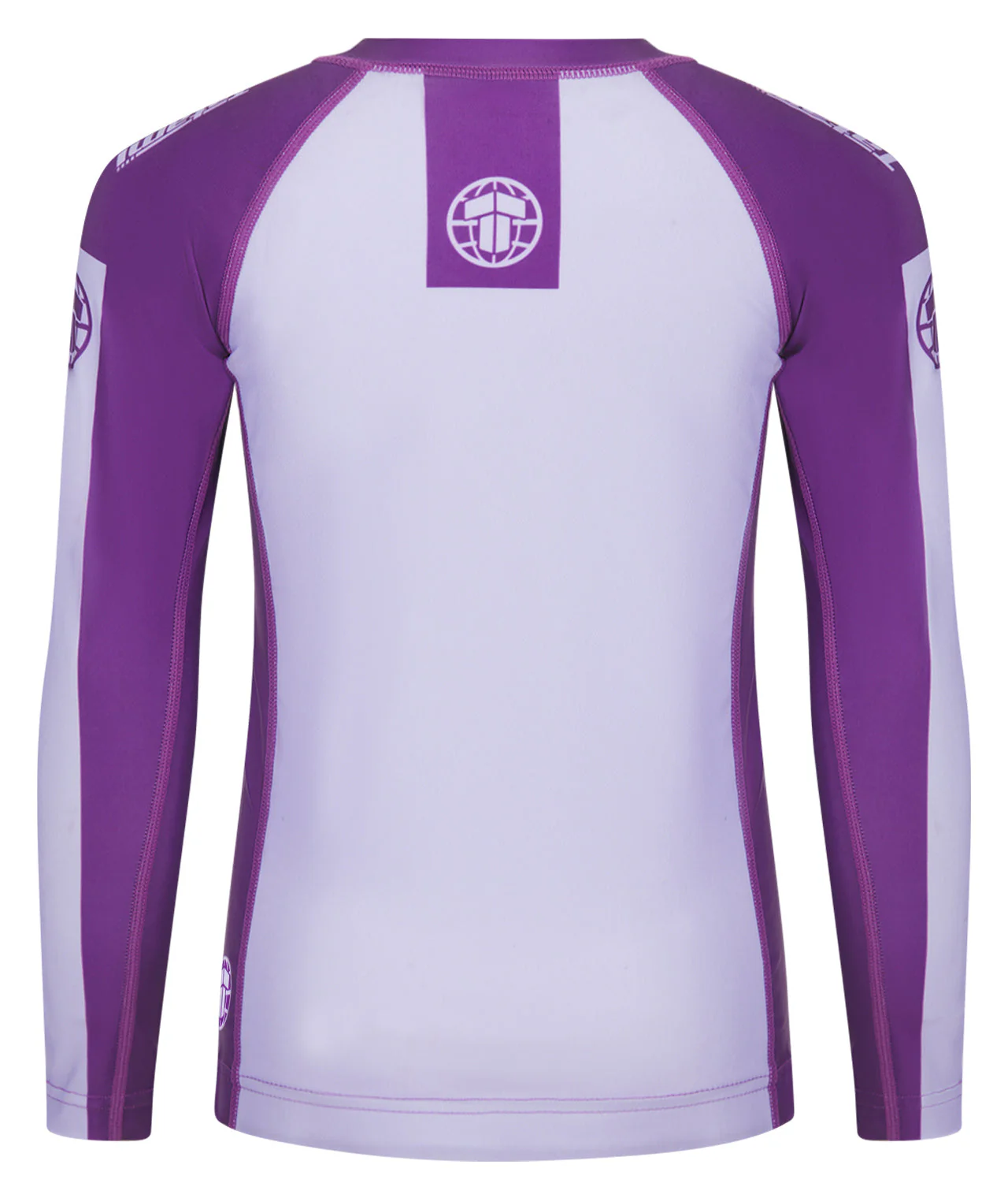 Kids Contrast Long Sleeve Rash Guard - Berry - Image 3