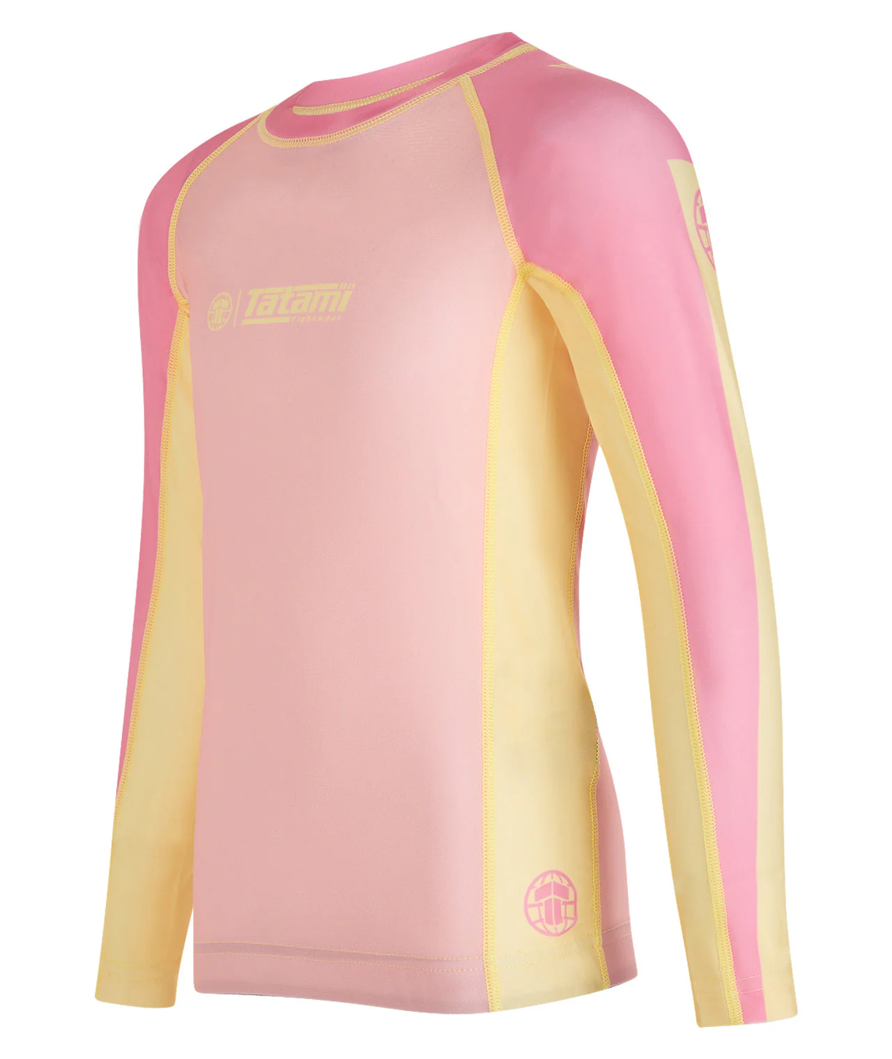 Kids Contrast Long Sleeve Rash Guard - Candy - Image 2