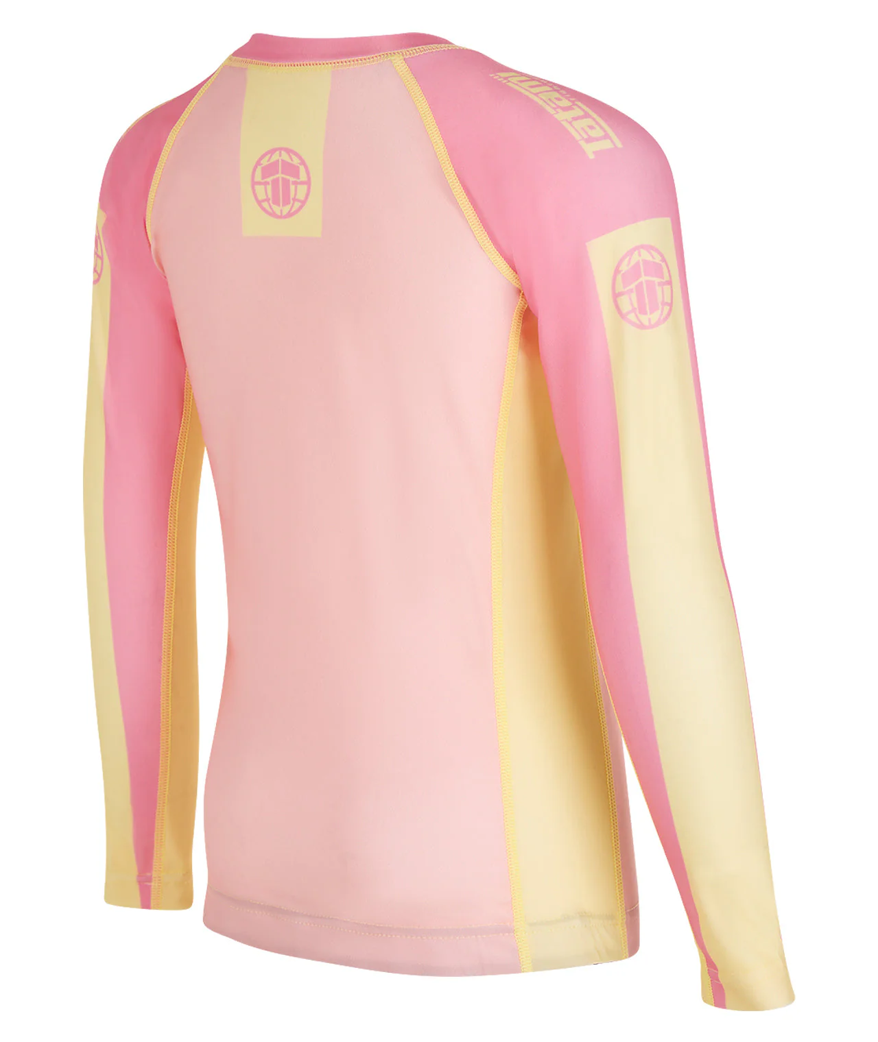 Kids Contrast Long Sleeve Rash Guard - Candy - Image 4