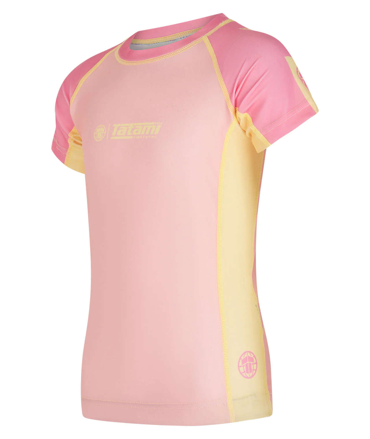 Kids Contrast Short Sleeve Rash Guard - Candy - Image 2