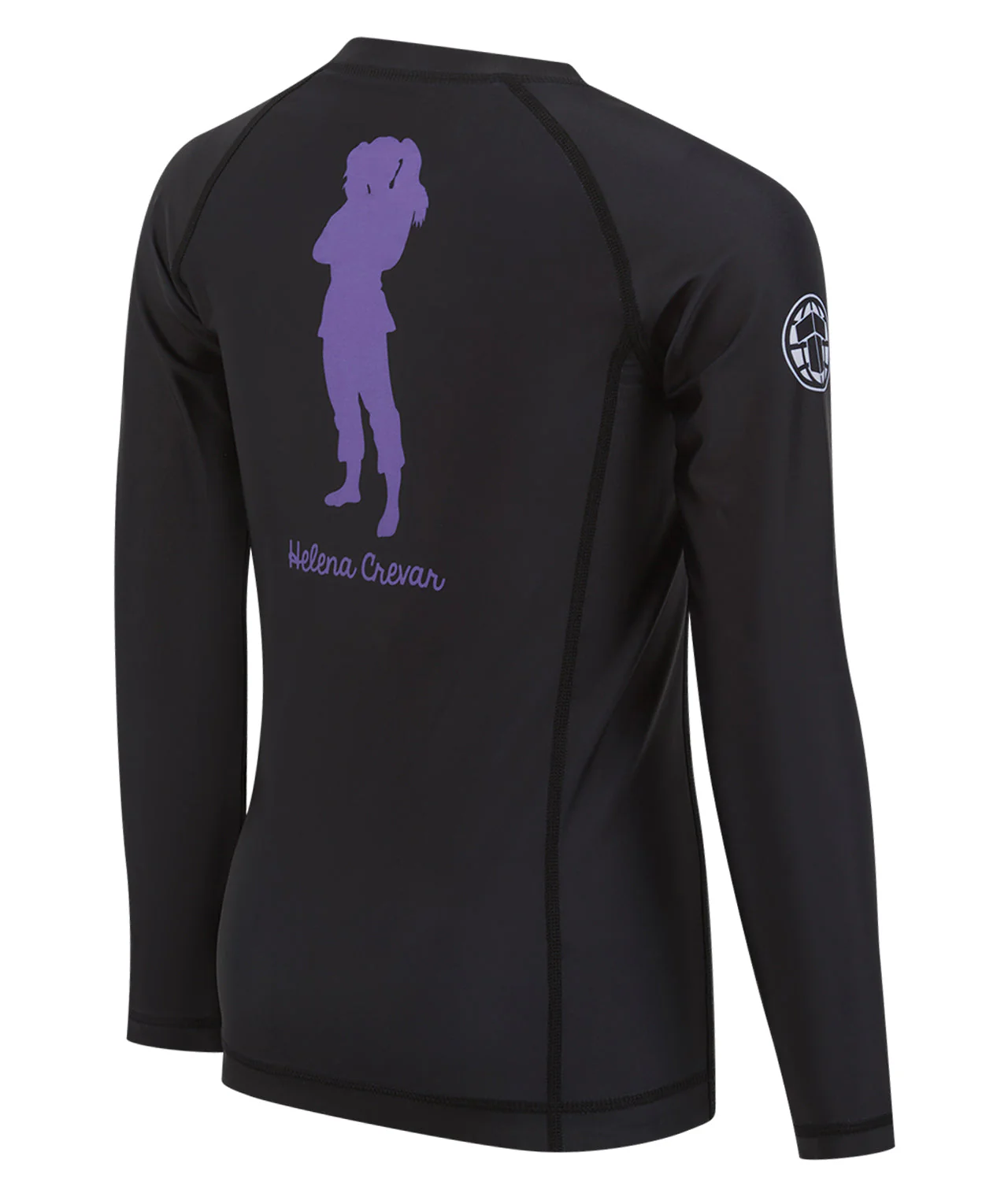 Kids Helena Profile Rash Guard - Black - Image 4