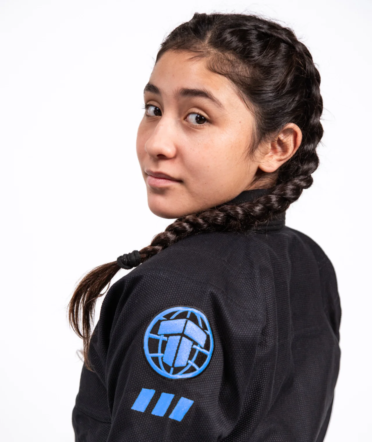 Kids Pro Series Gi - Black & Sky Blue - Image 2