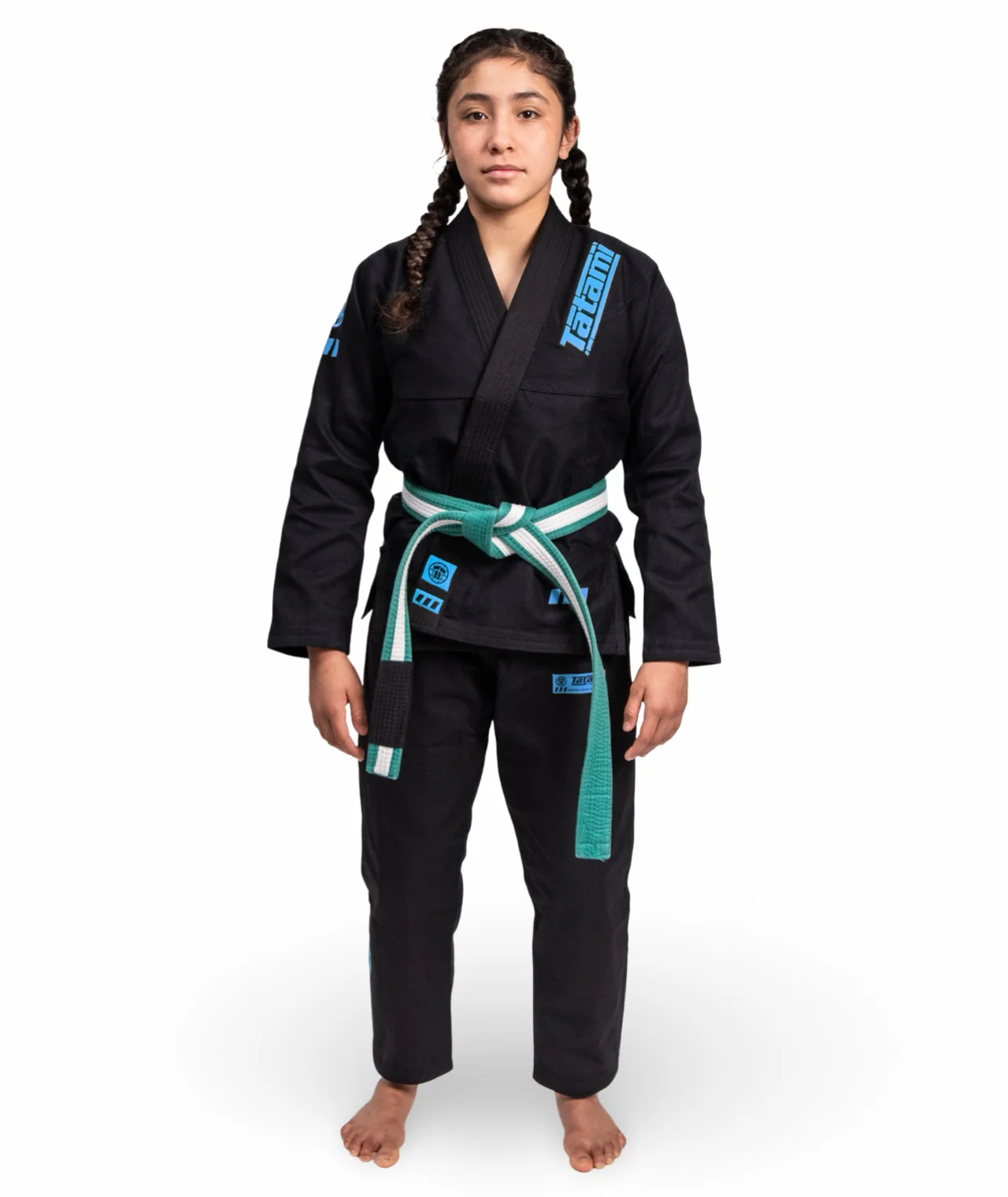 Kids Pro Series Gi - Black & Sky Blue - Image 3