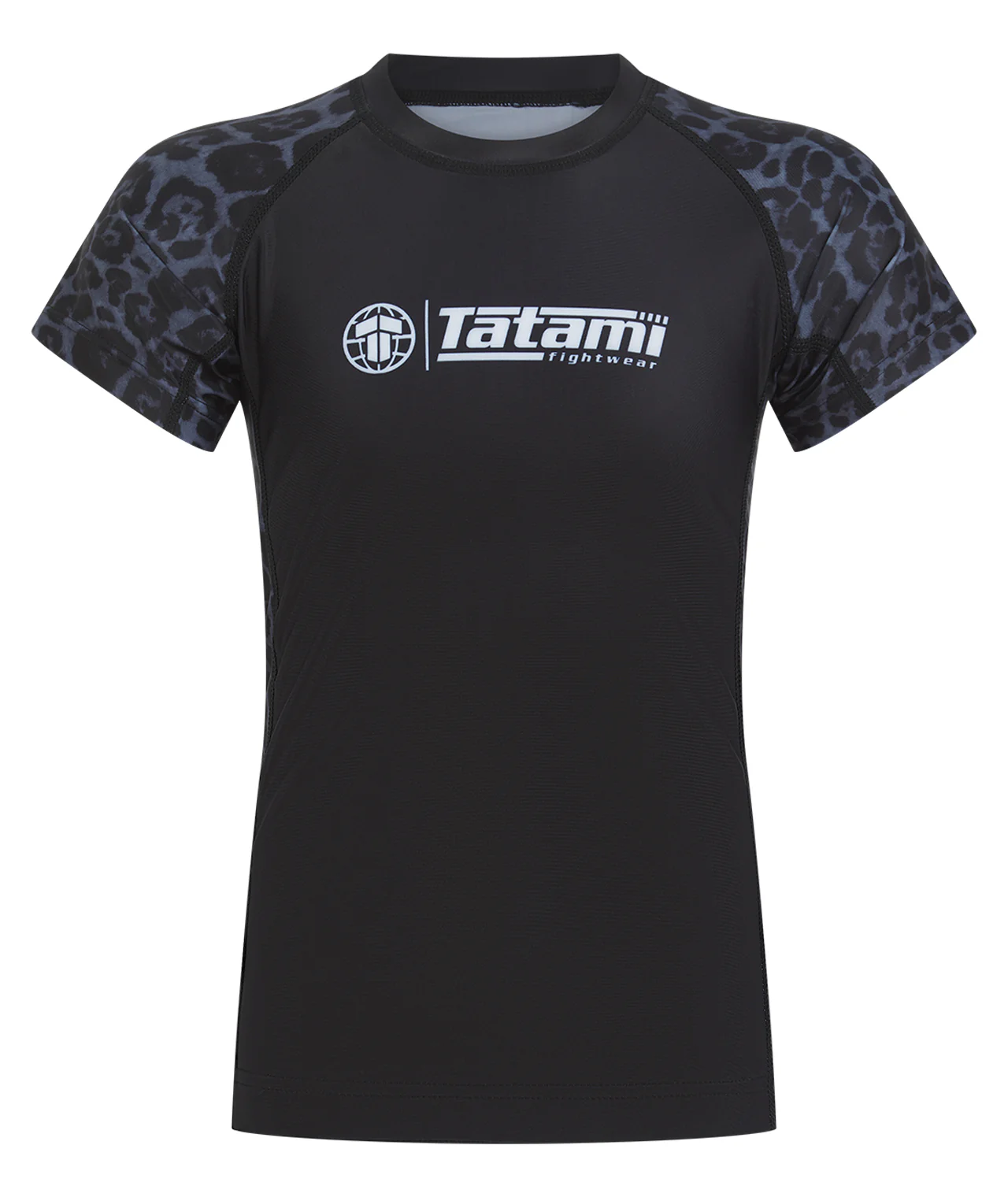 Kids Recharged Rash Guard - Grey Leopard