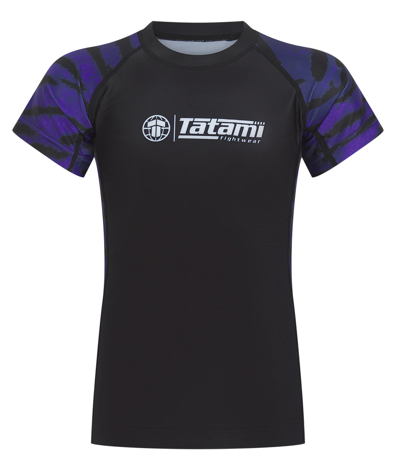 Kids Recharged Rash Guard - Purple Tiger