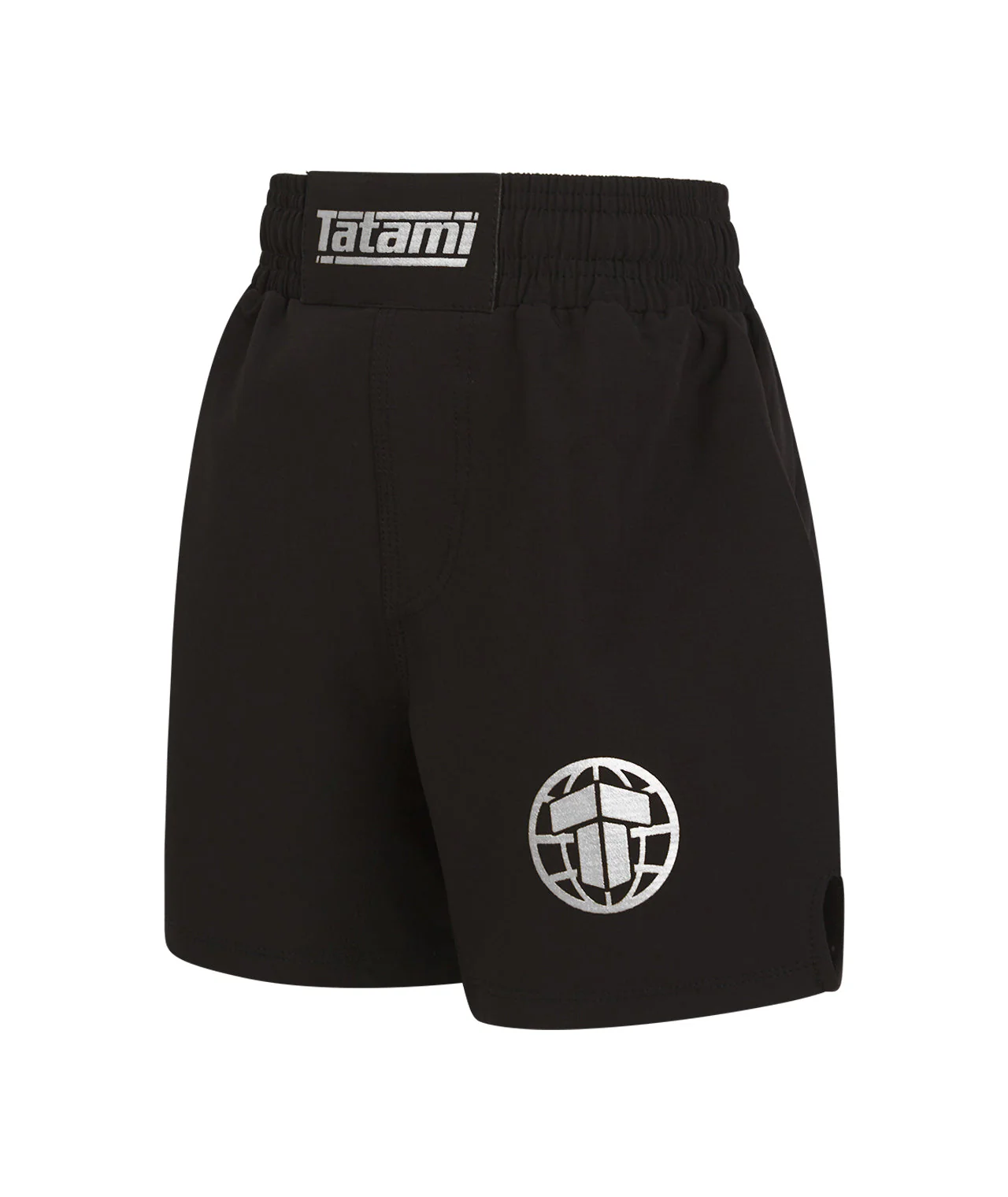 Kids Tatami Pro Grappling Shorts - Black & Silver - Image 2