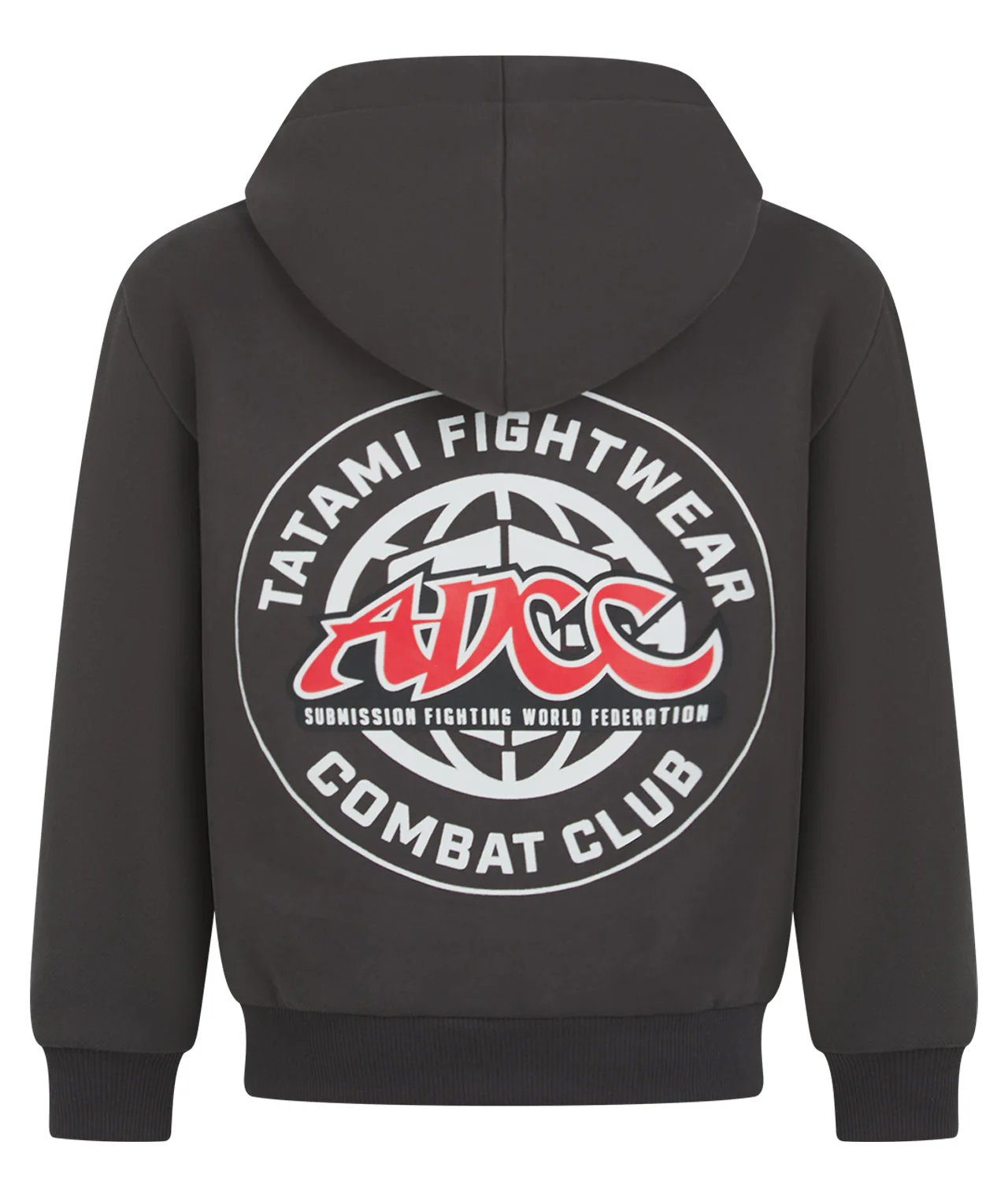 Kids Tatami X ADCC Combat Club Oversized Zip Hoodie - Grey - Image 2