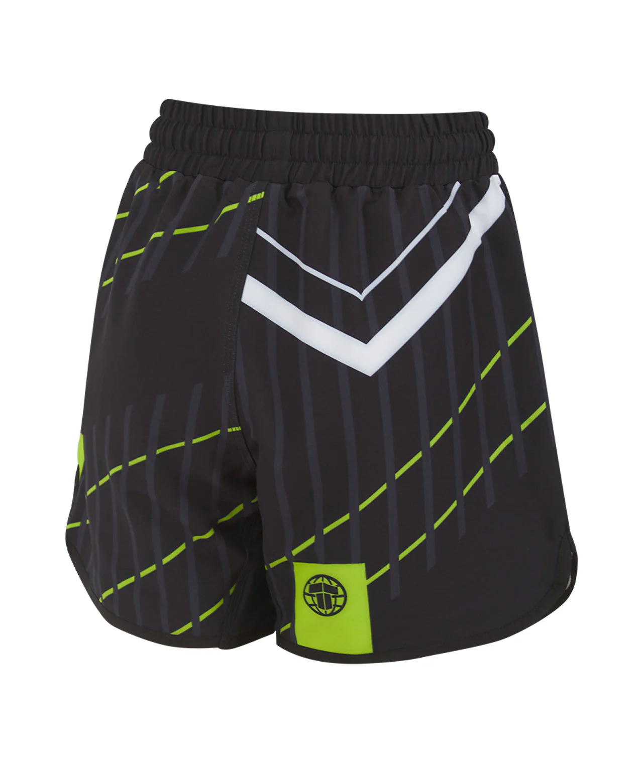 Ladies Abstract High Cut Shorts - Black - Image 4