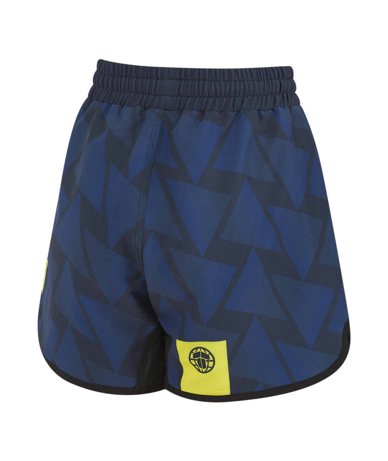 Ladies Abstract High Cut Shorts - Navy - Image 4