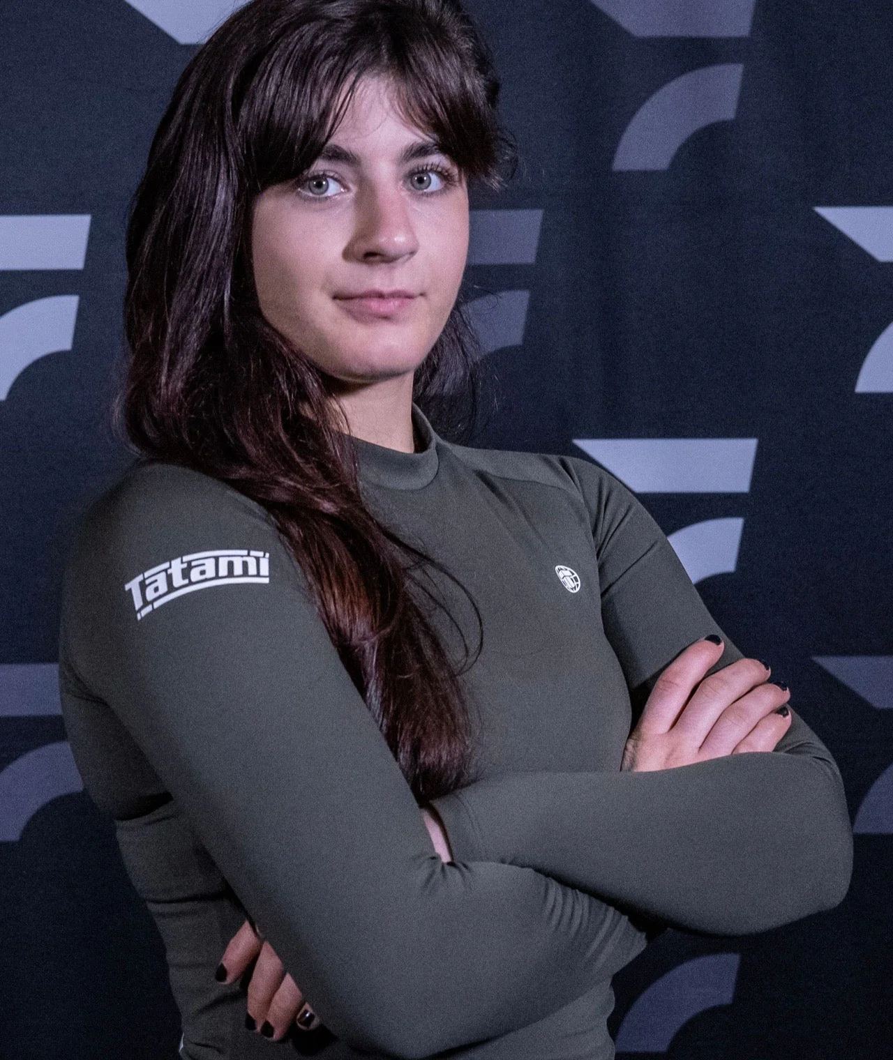 Ladies Agile Long Sleeve Rash Guard - Khaki - Image 6