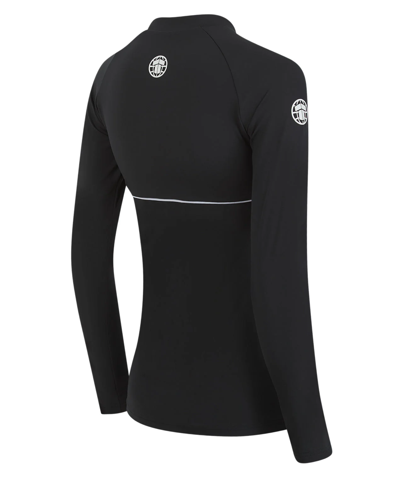 Ladies Contour Long Sleeve Rash Guard - Black - Image 5