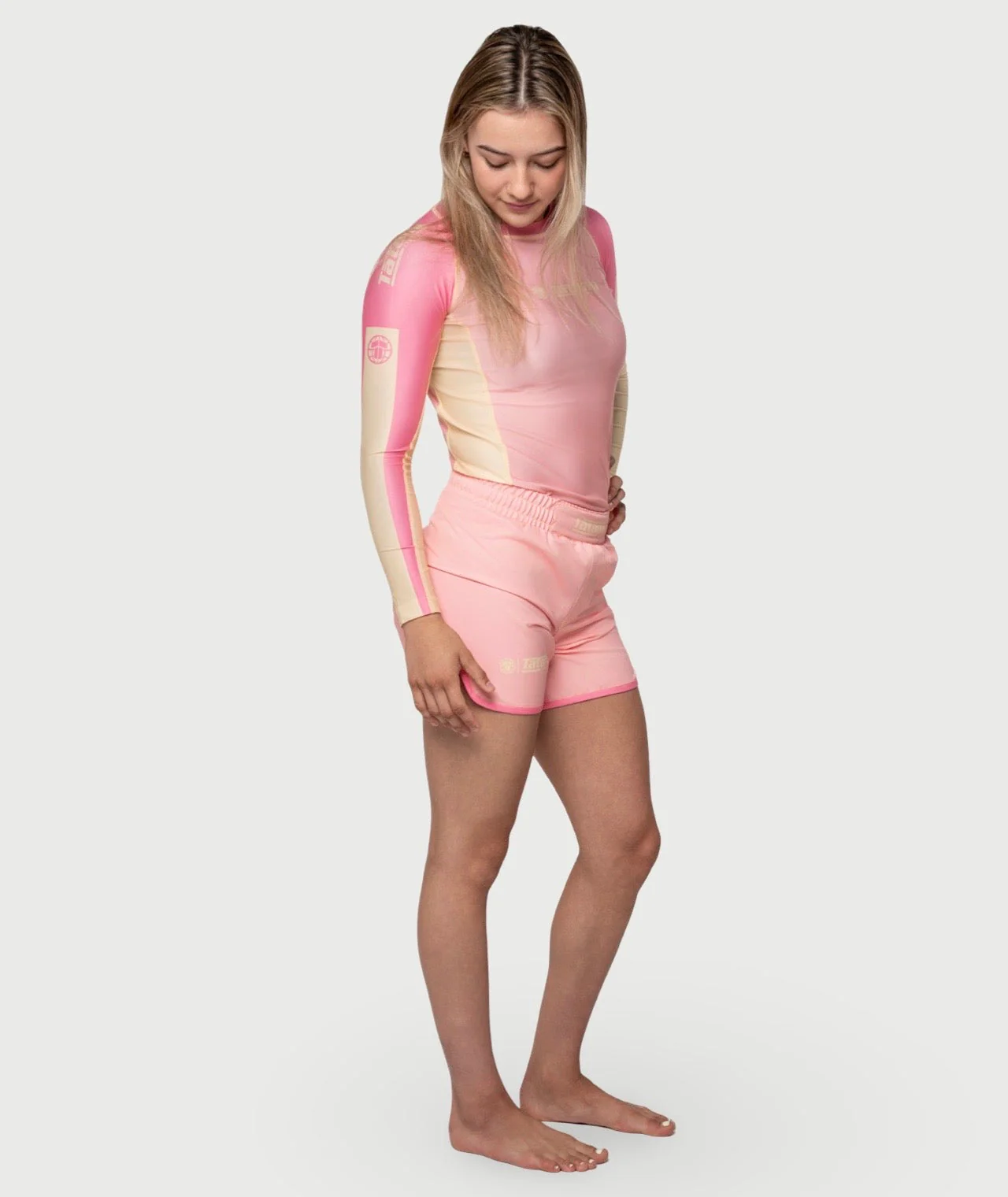 Ladies Contrast High Cut Shorts - Candy - Image 7