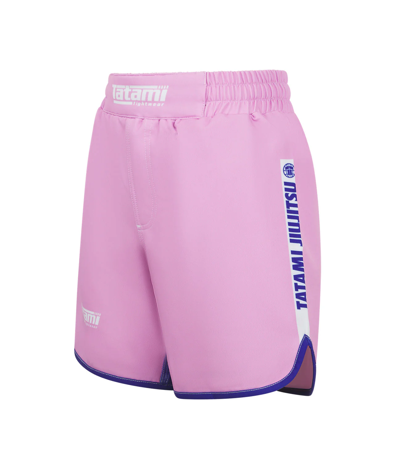 Ladies Contrast High Cut Shorts - Pink & Navy - Image 3