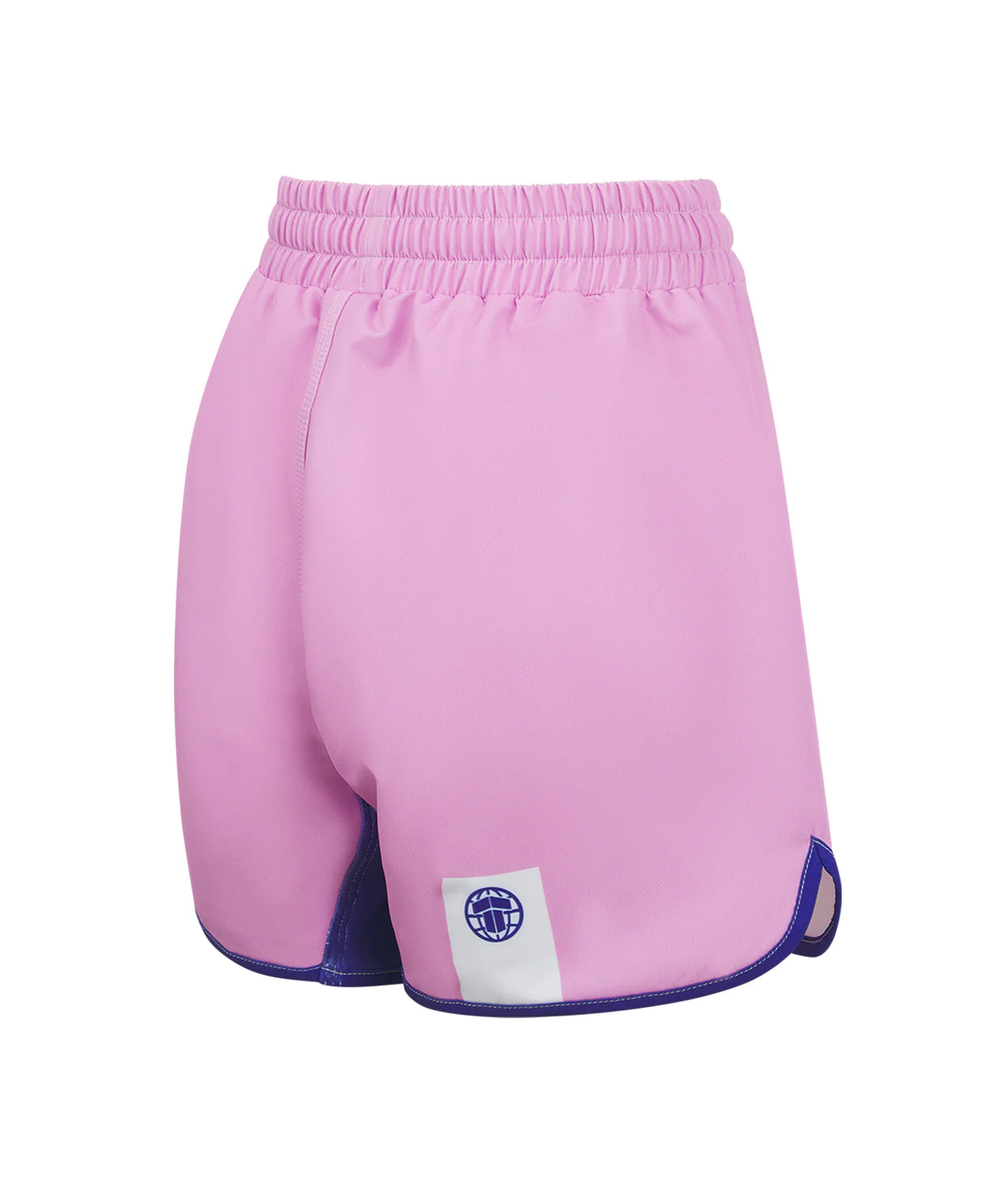 Ladies Contrast High Cut Shorts - Pink & Navy - Image 5