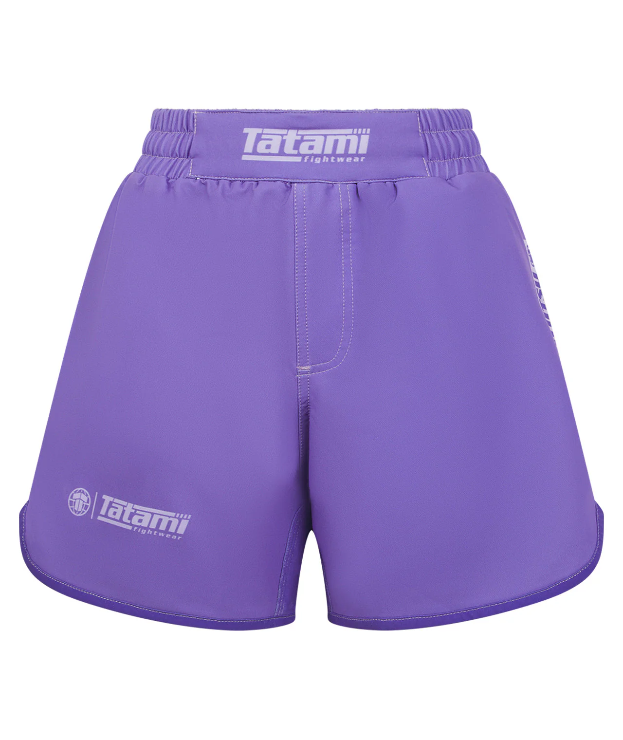 Ladies Contrast High Cut Shorts - Purple