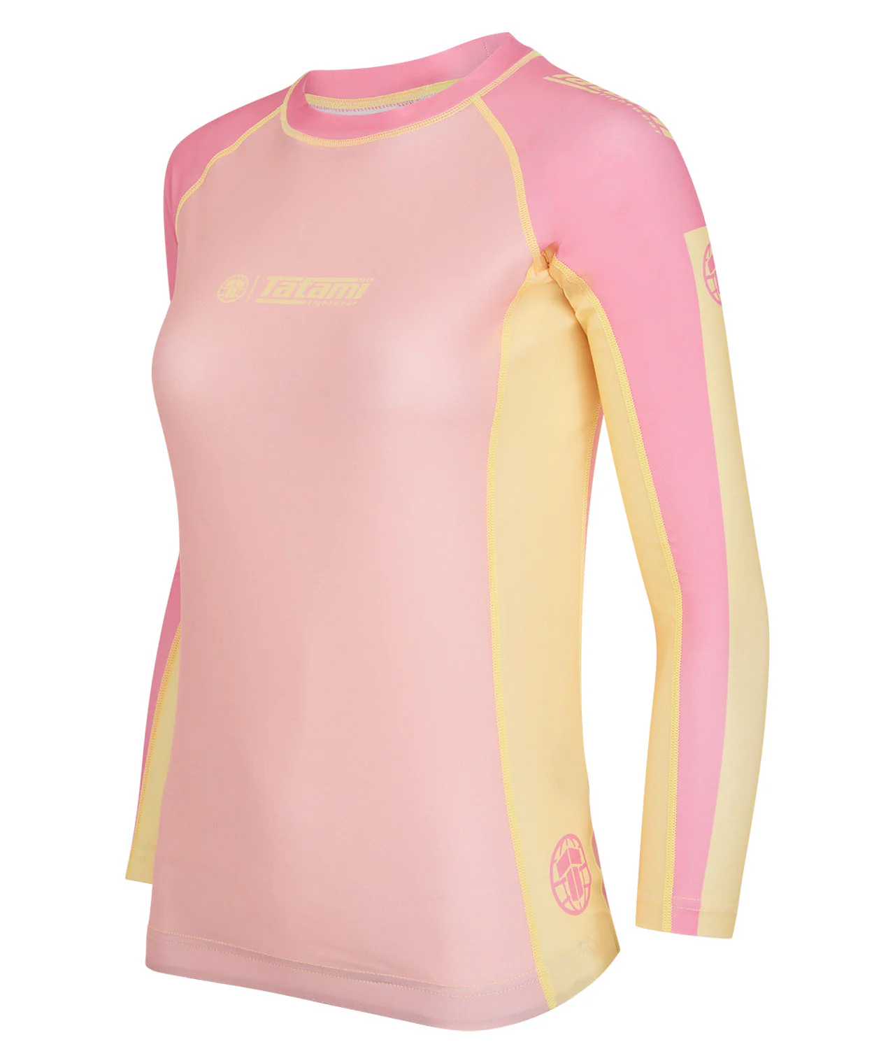 Ladies Contrast Long Sleeve Rash Guard - Candy - Image 3