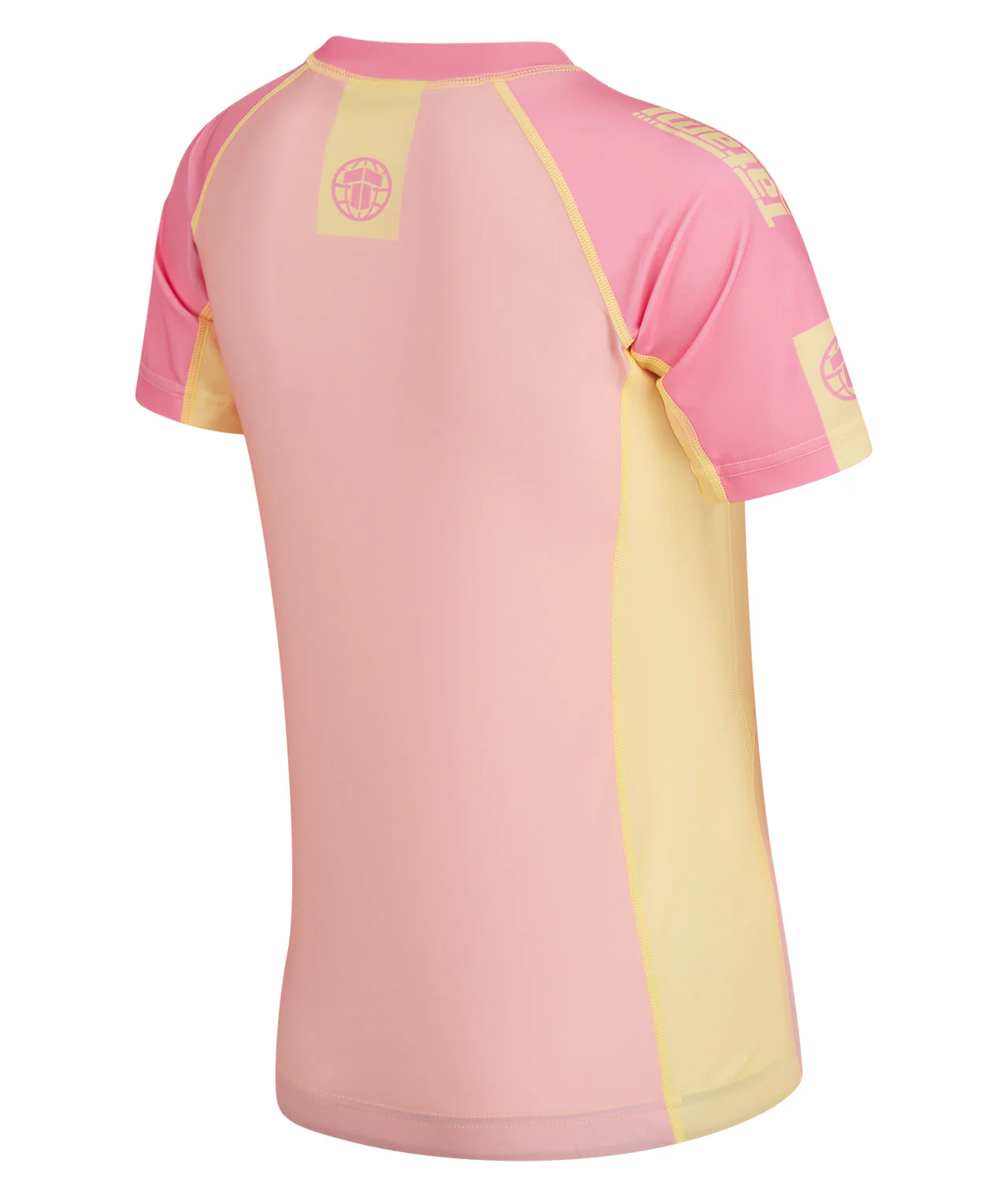 Ladies Contrast Short Sleeve Rash Guard - Candy - Image 5