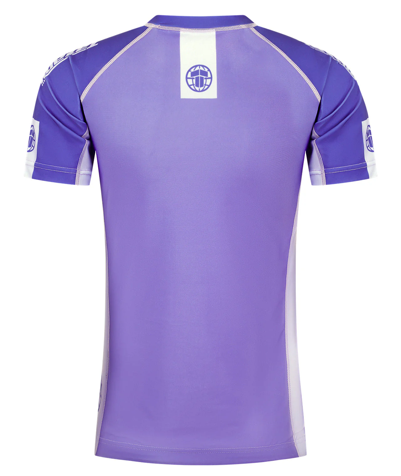 Ladies Contrast Short Sleeve Rash Guard - Purple - Image 4