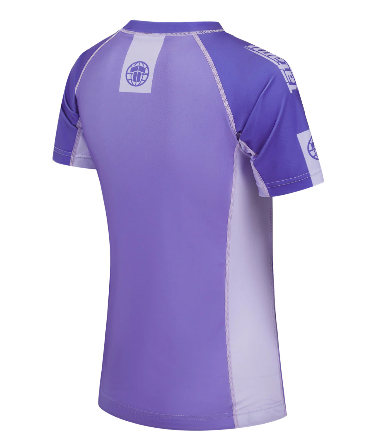 Ladies Contrast Short Sleeve Rash Guard - Purple - Image 5