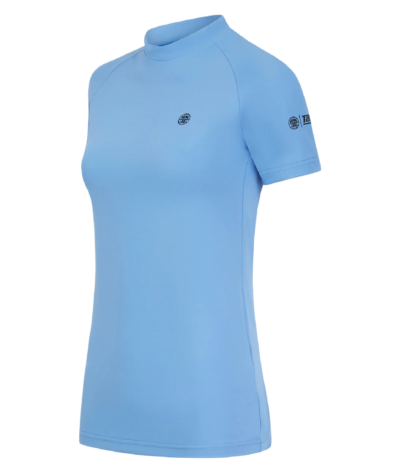 Ladies Fusion Short Sleeve Rash Guard - Blue - Image 4