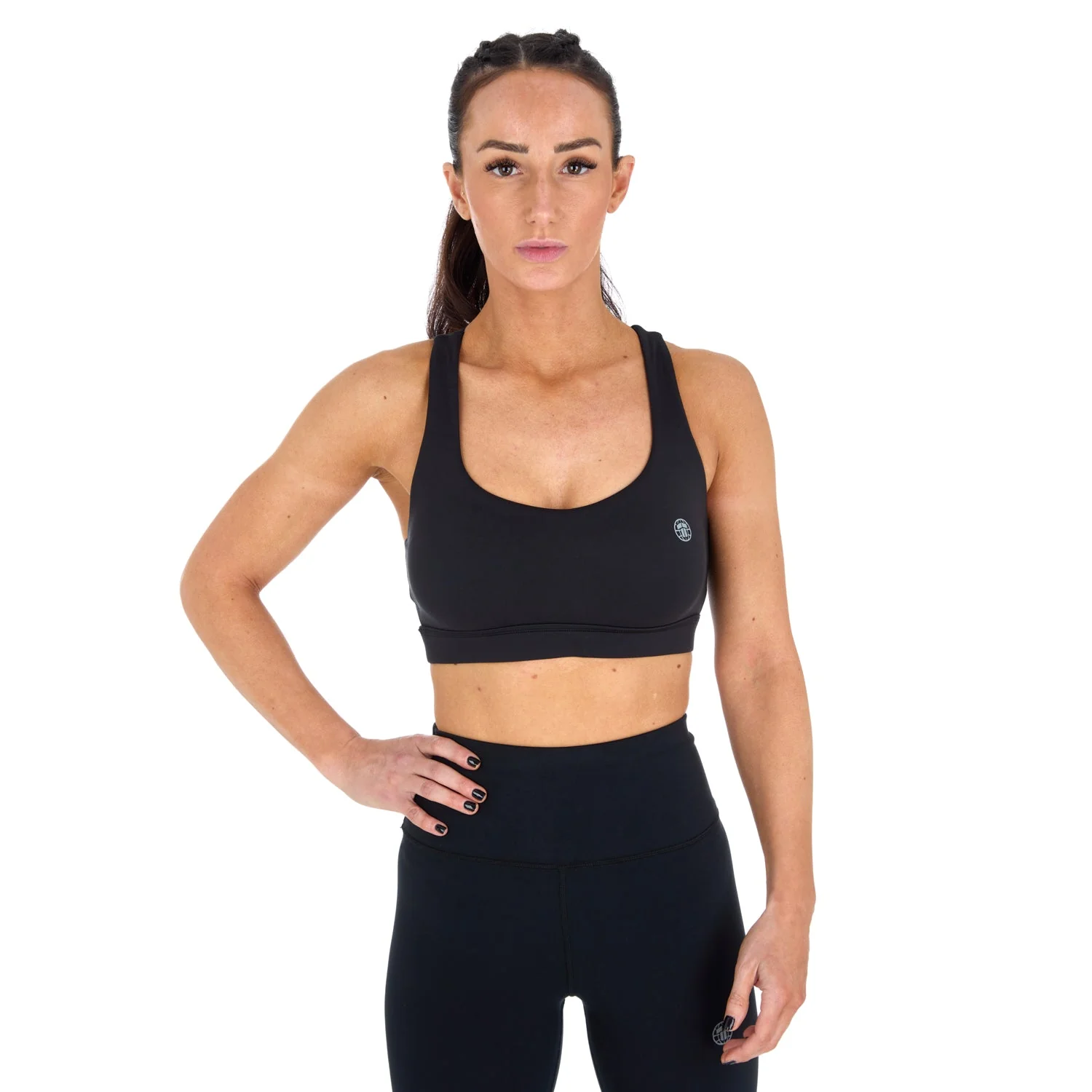Ladies Fusion Sports Bra - Black - Image 2