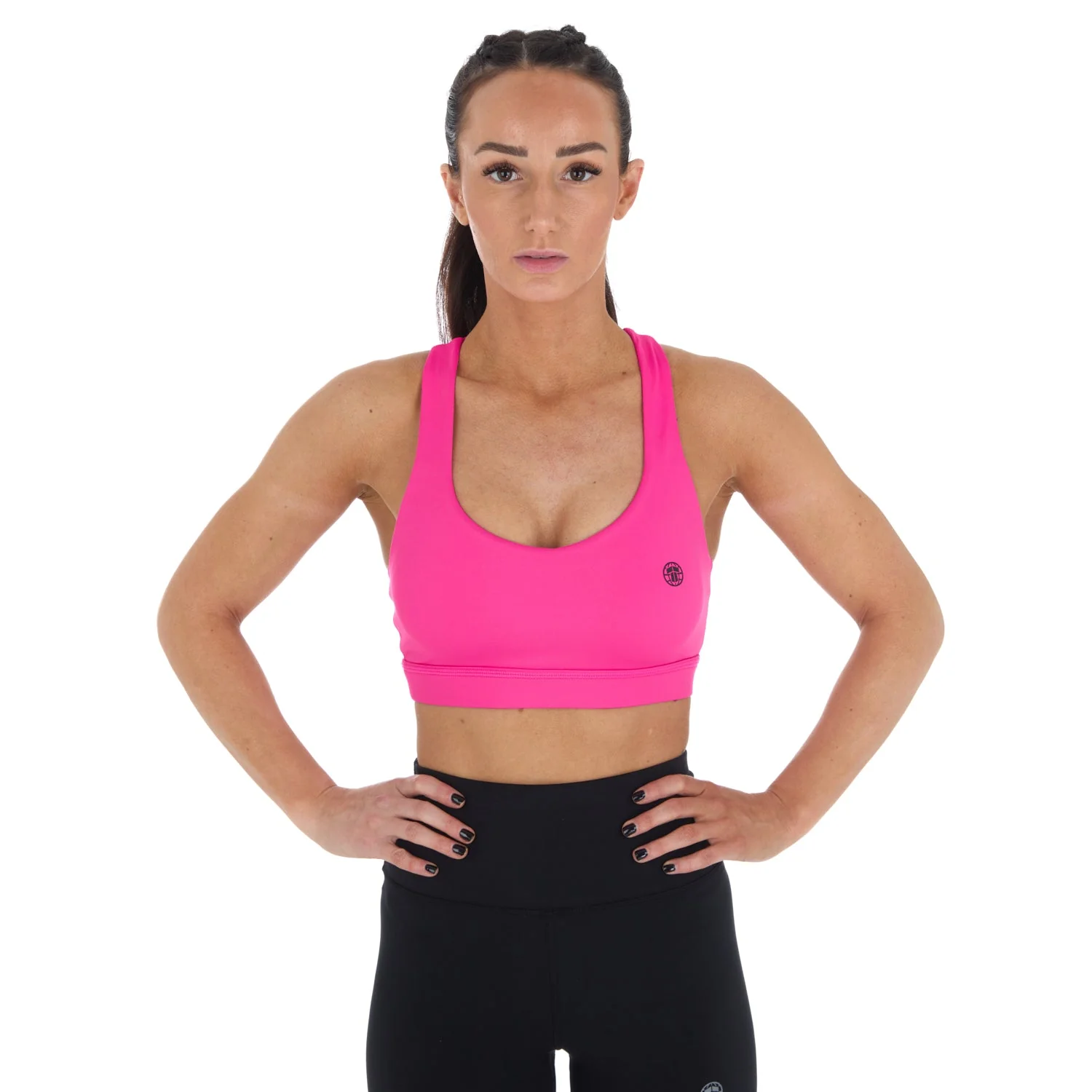 Ladies Fusion Sports Bra - Pink - Image 2