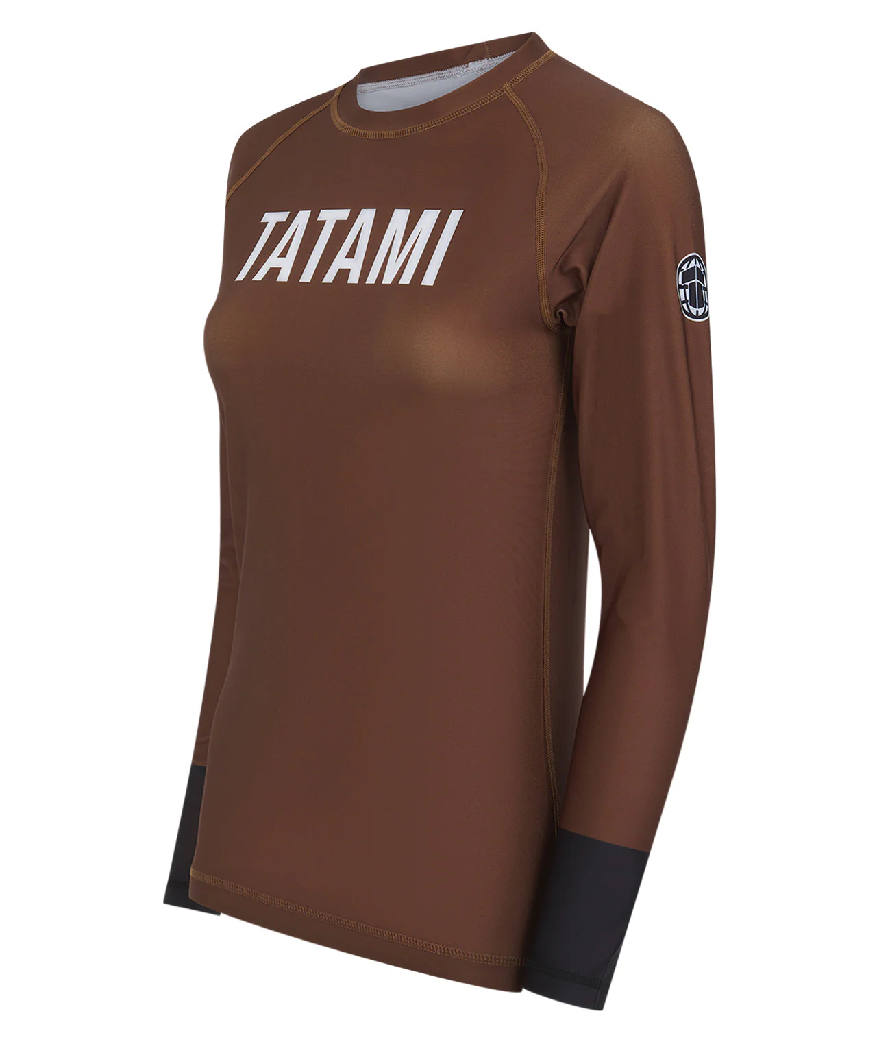 Ladies Helena Ranked Rash Guard - Brown - Image 3