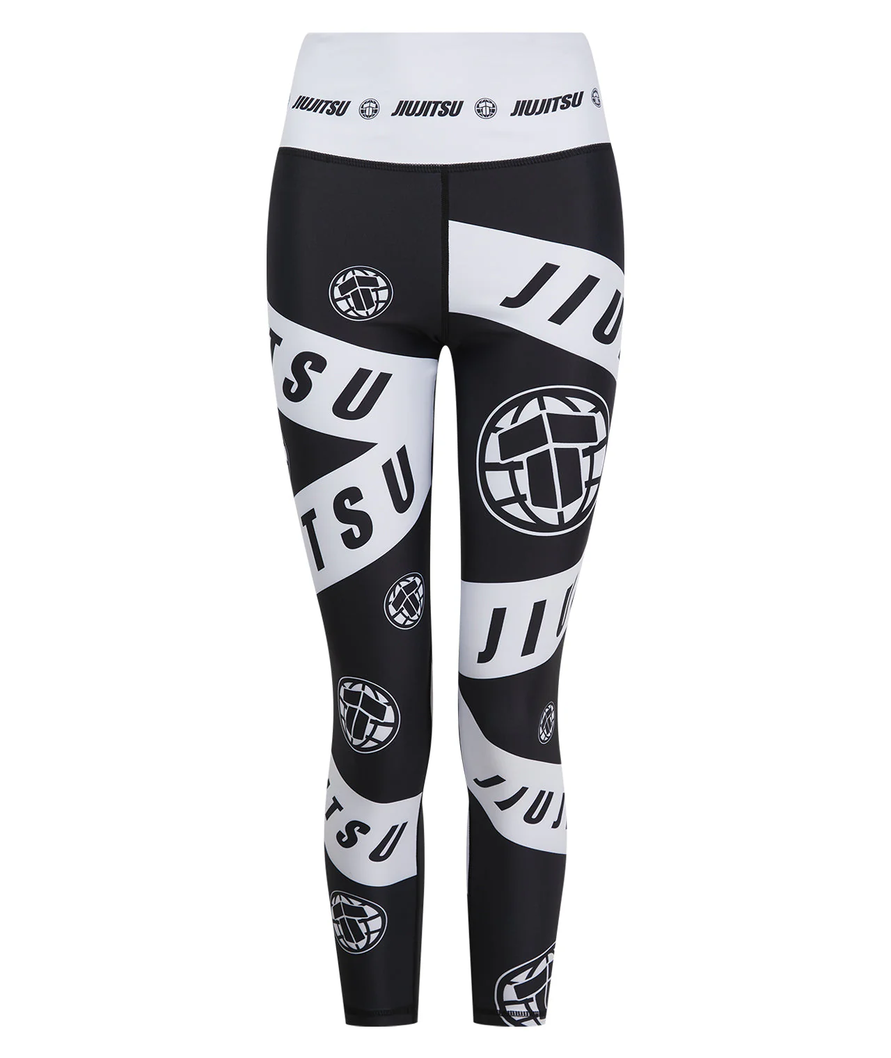 Ladies Helena Taped Leggings - Black & White