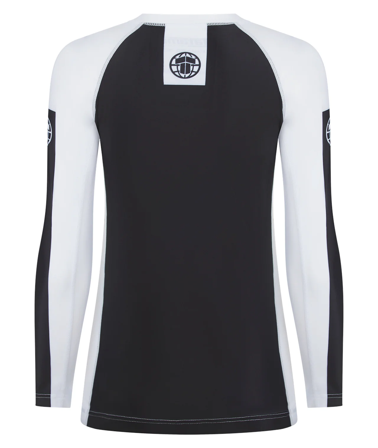 Ladies IBJJF Ranked Long Sleeve Rash Guard - White - Image 3