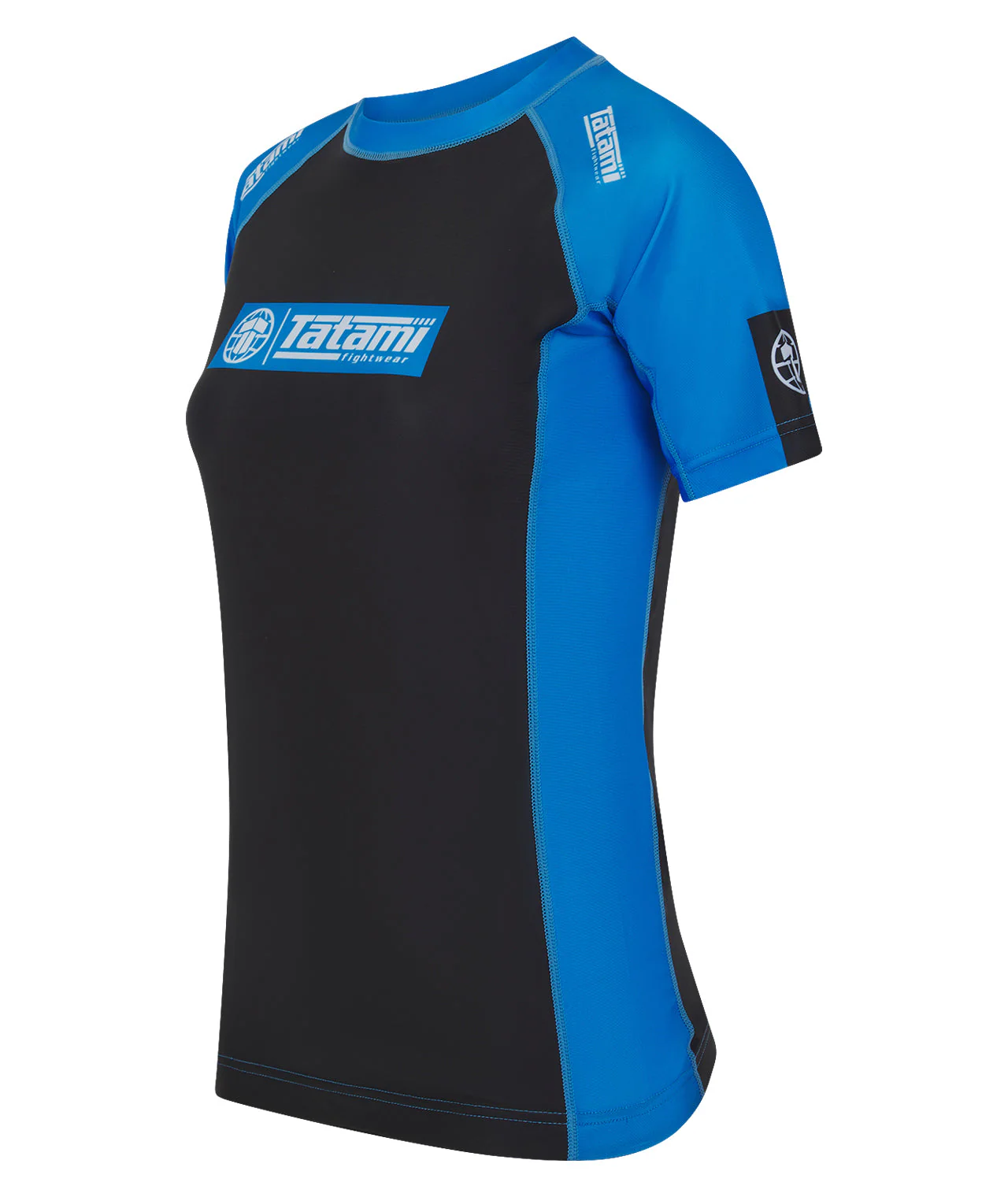 Ladies IBJJF Ranked Short Sleeve Rash Guard - Blue - Image 2
