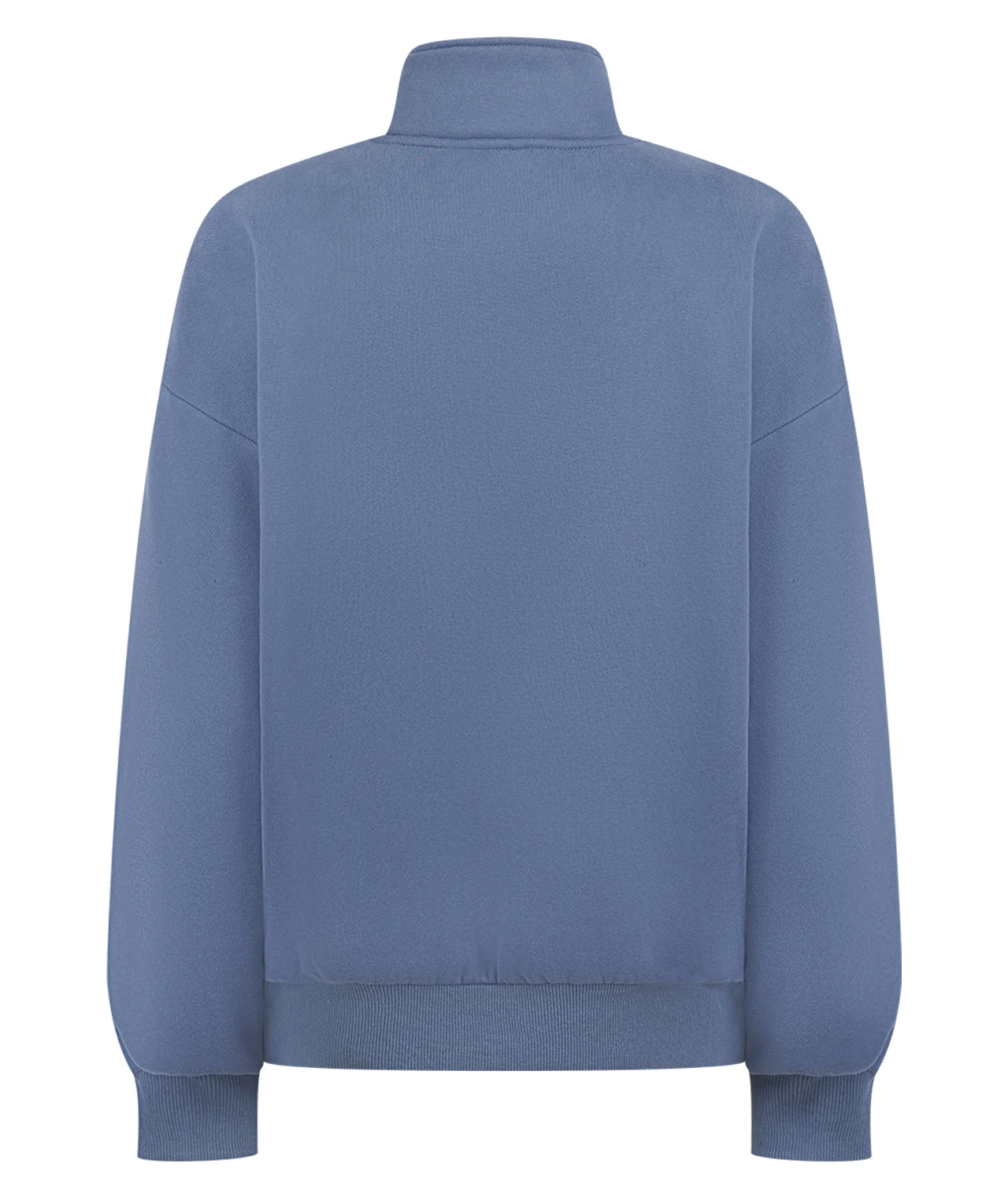 Ladies Quarter Zip Jumper - Blue - Image 4