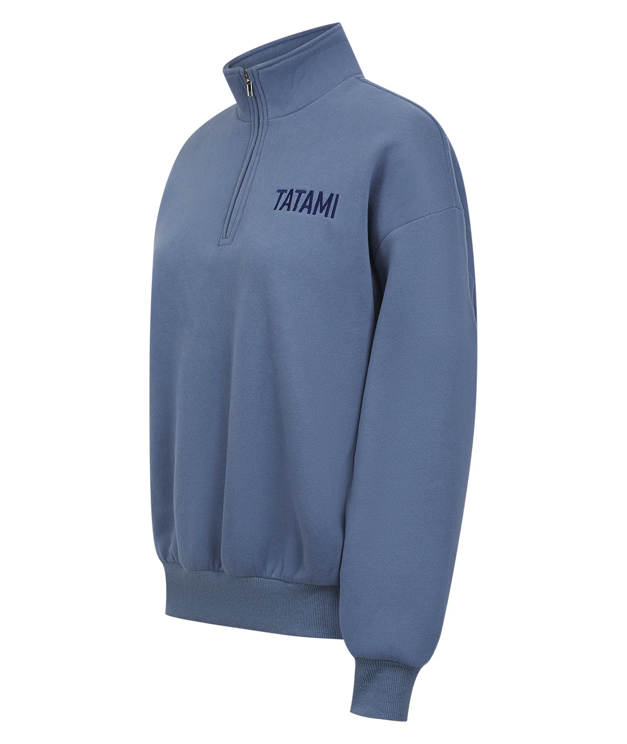 Ladies Quarter Zip Jumper - Blue - Image 5