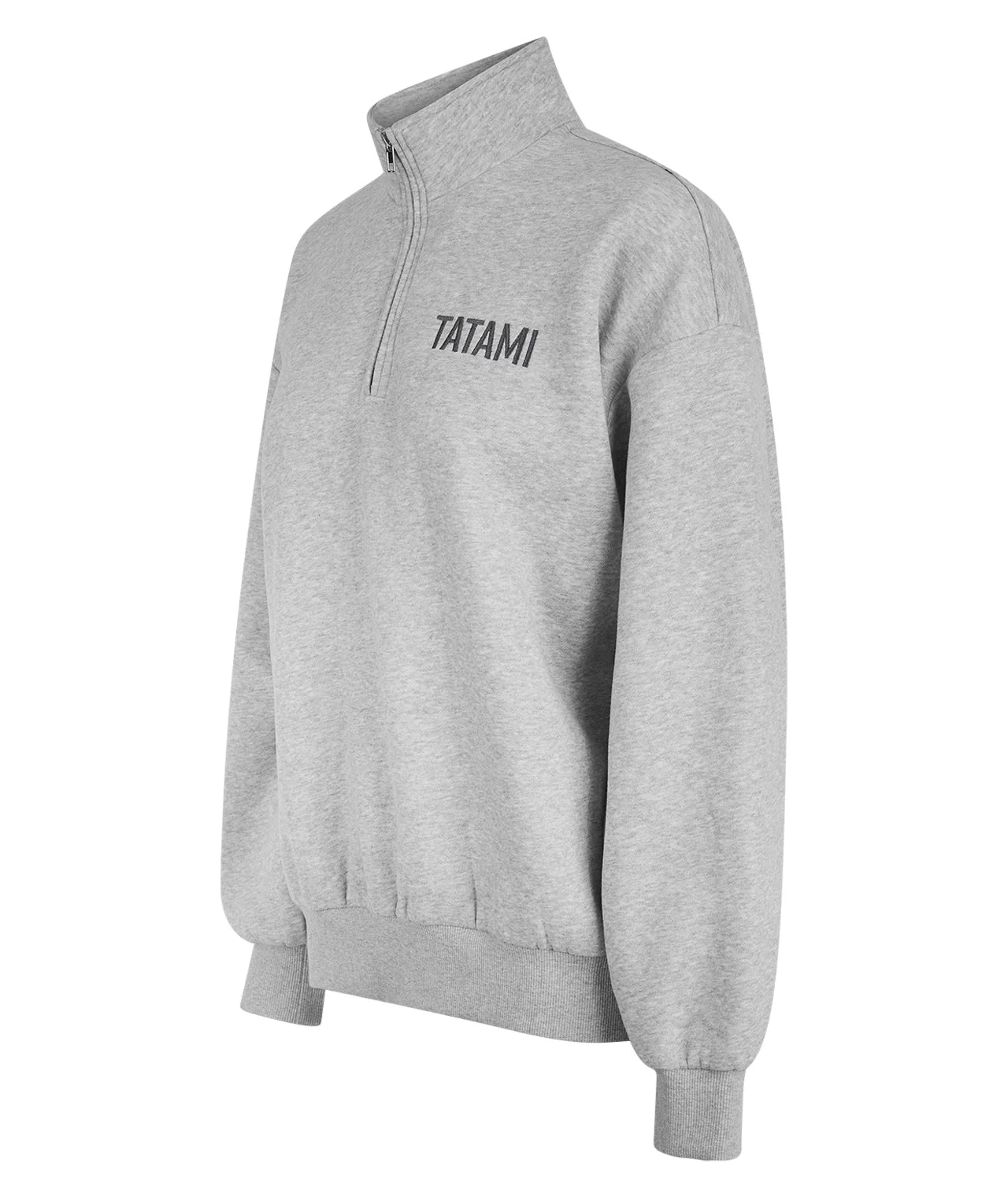 Ladies Quarter Zip Jumper - Grey Marl - Image 4