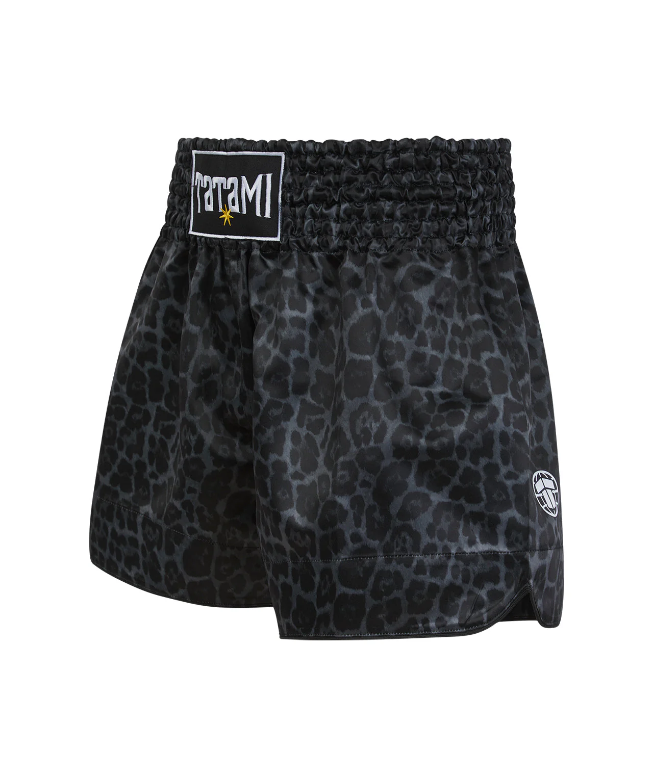 Muay Thai Shorts - Black Leopard - Image 4