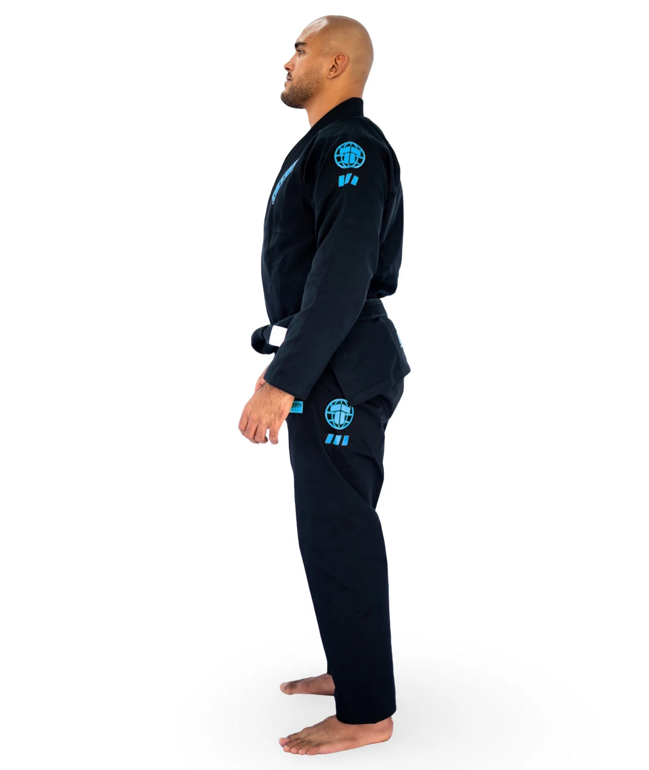 Pro Series Gi - Black & Sky Blue - Image 4
